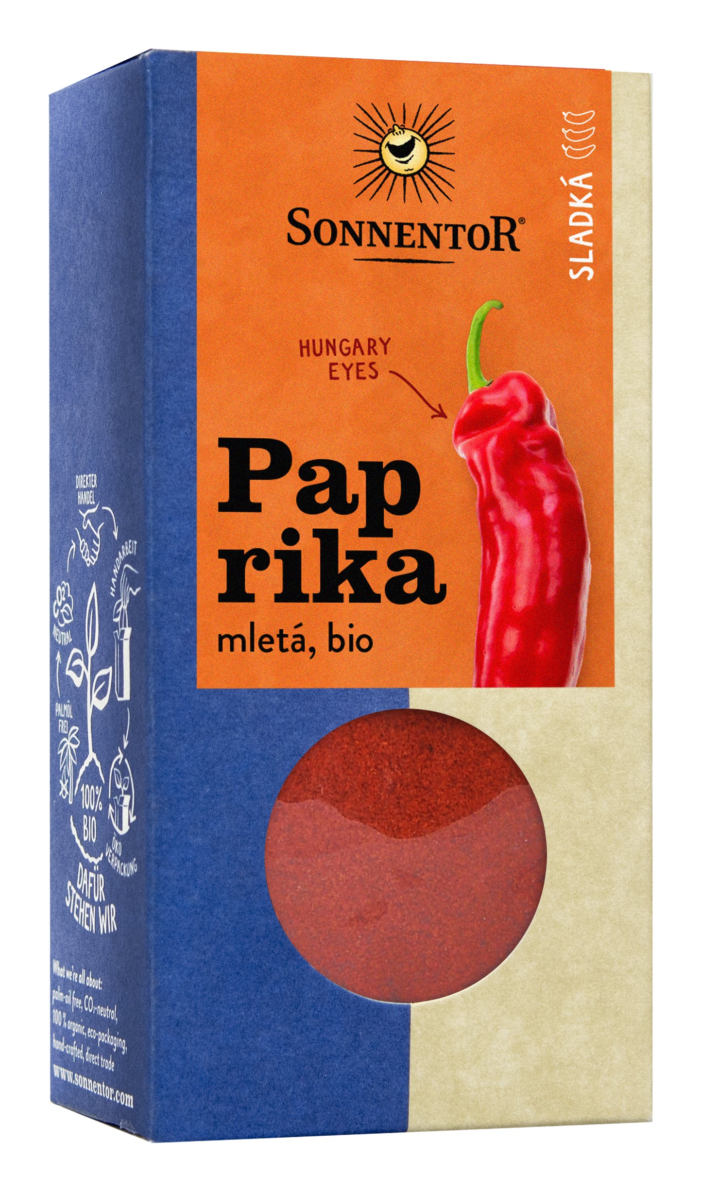 Sonnentor Paprika sladká BIO - mletá (50 g) - pošk. obal - od lokálních farmářů Sonnentor