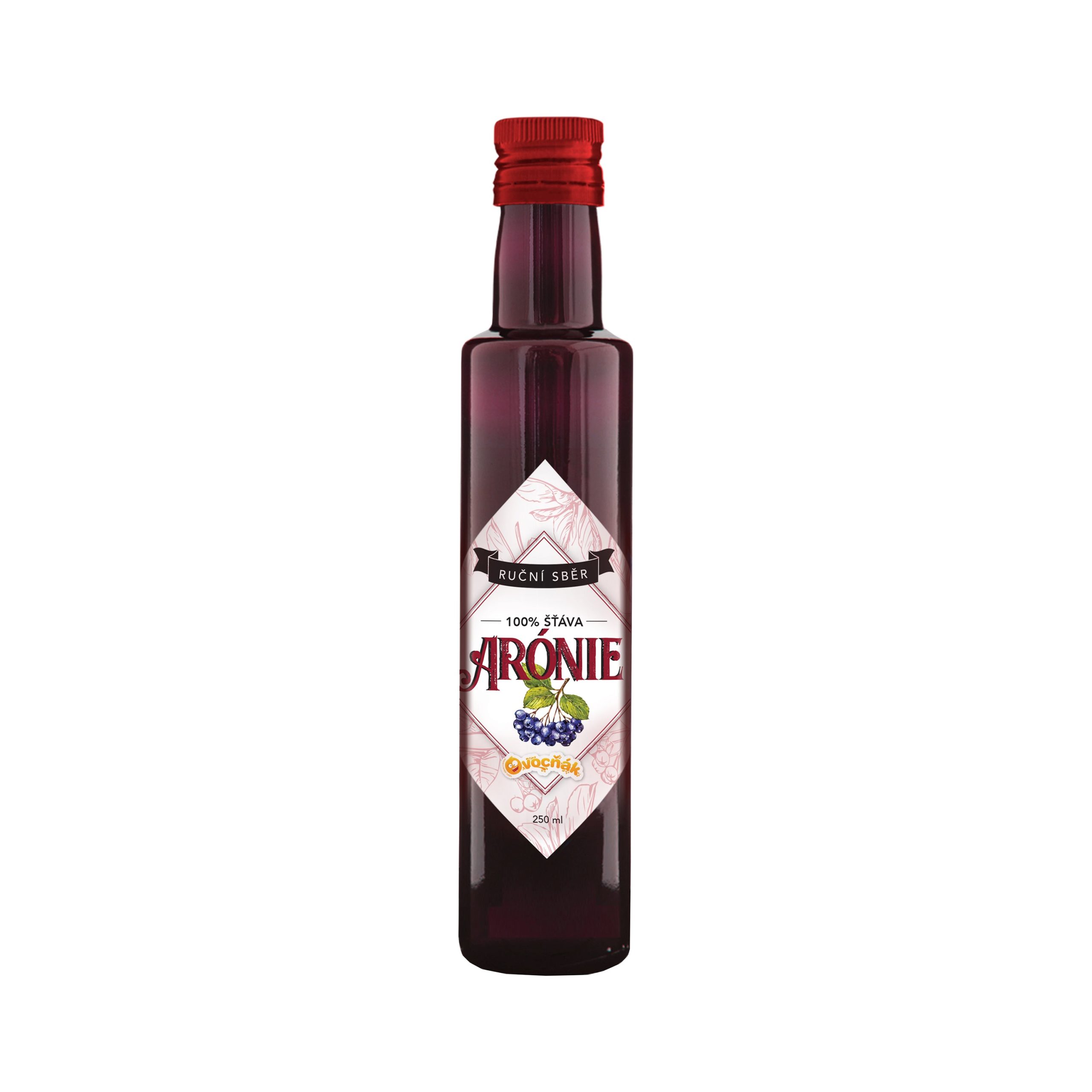 Šťáva aróniová 100 % 250 ml   OVOCŇÁK Ovocňák