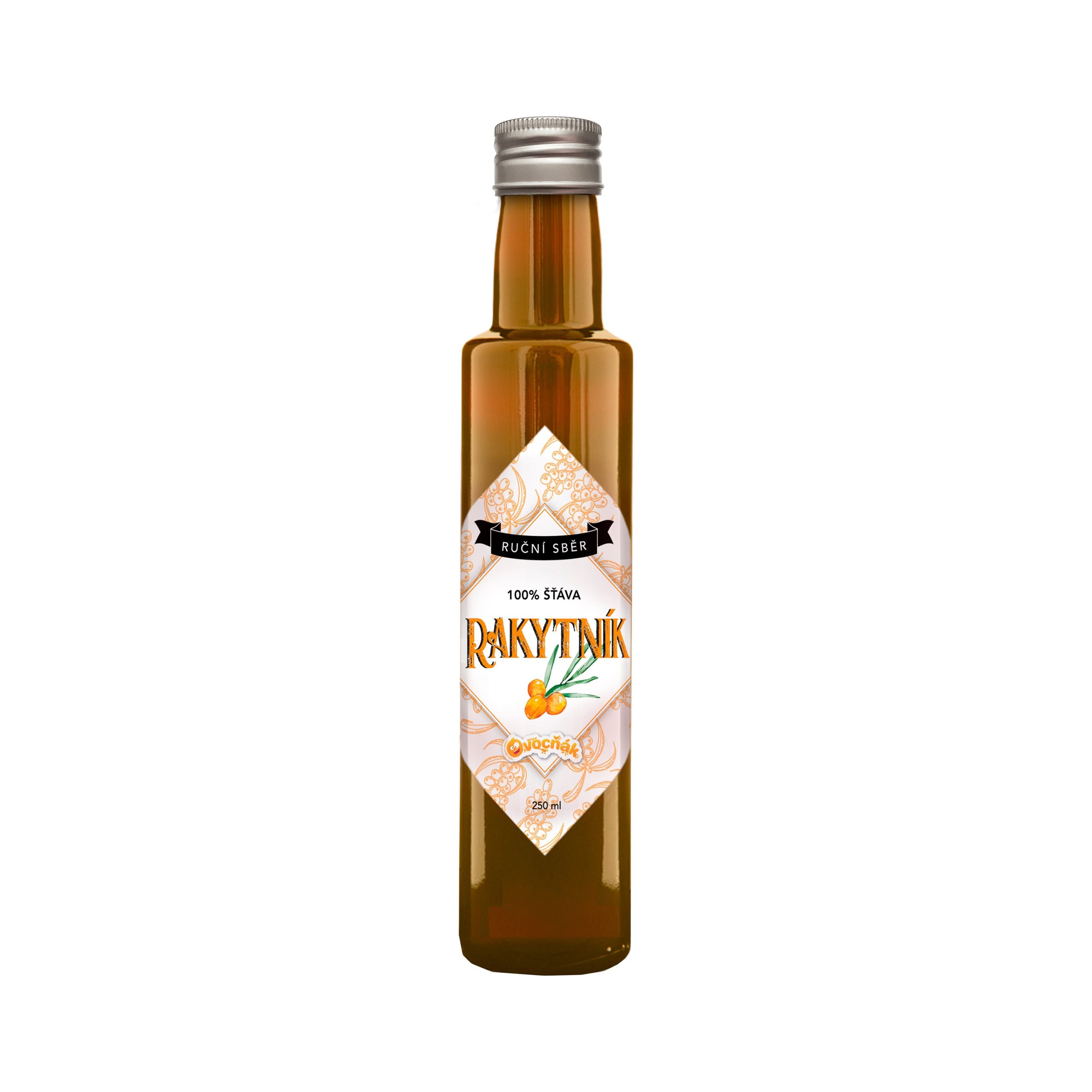 Šťáva rakytníková 100 %  250 ml   OVOCŇÁK Ovocňák