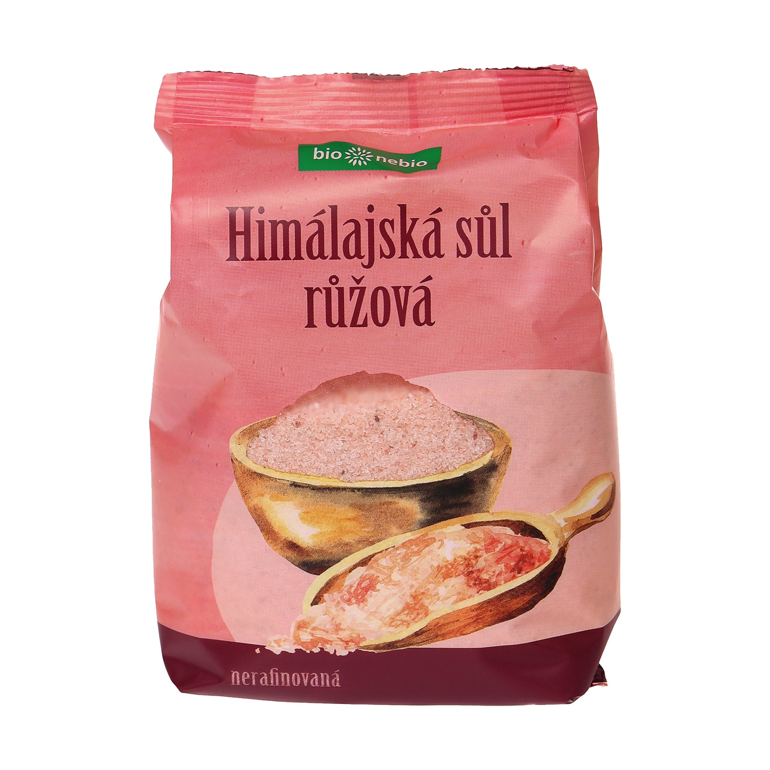 Sůl himálajská růžová 500 g   BIO NEBIO Bio nebio