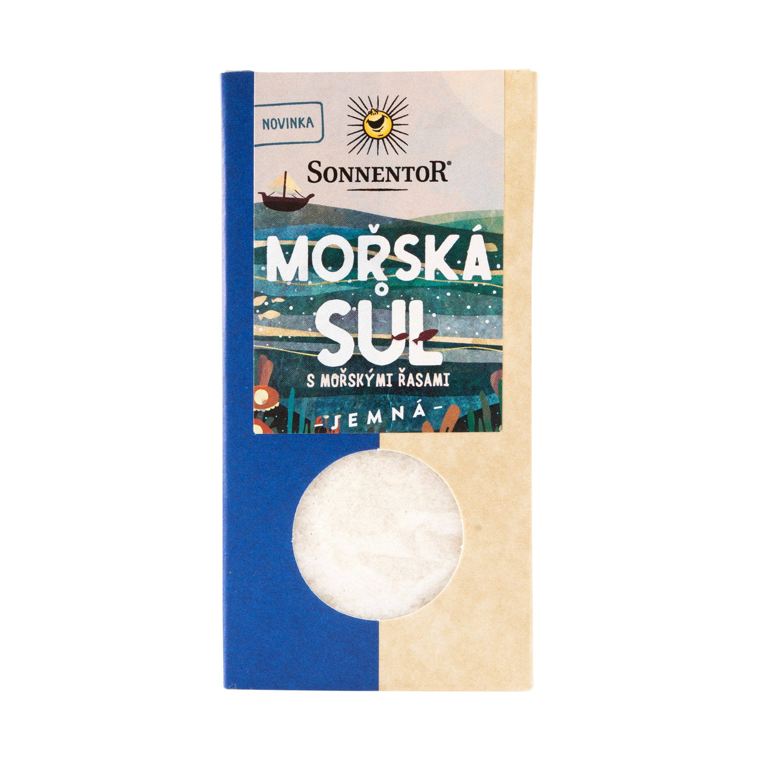 Sůl mořská s mořskými řasami jemná 150 g   SONNENTOR Sonnentor