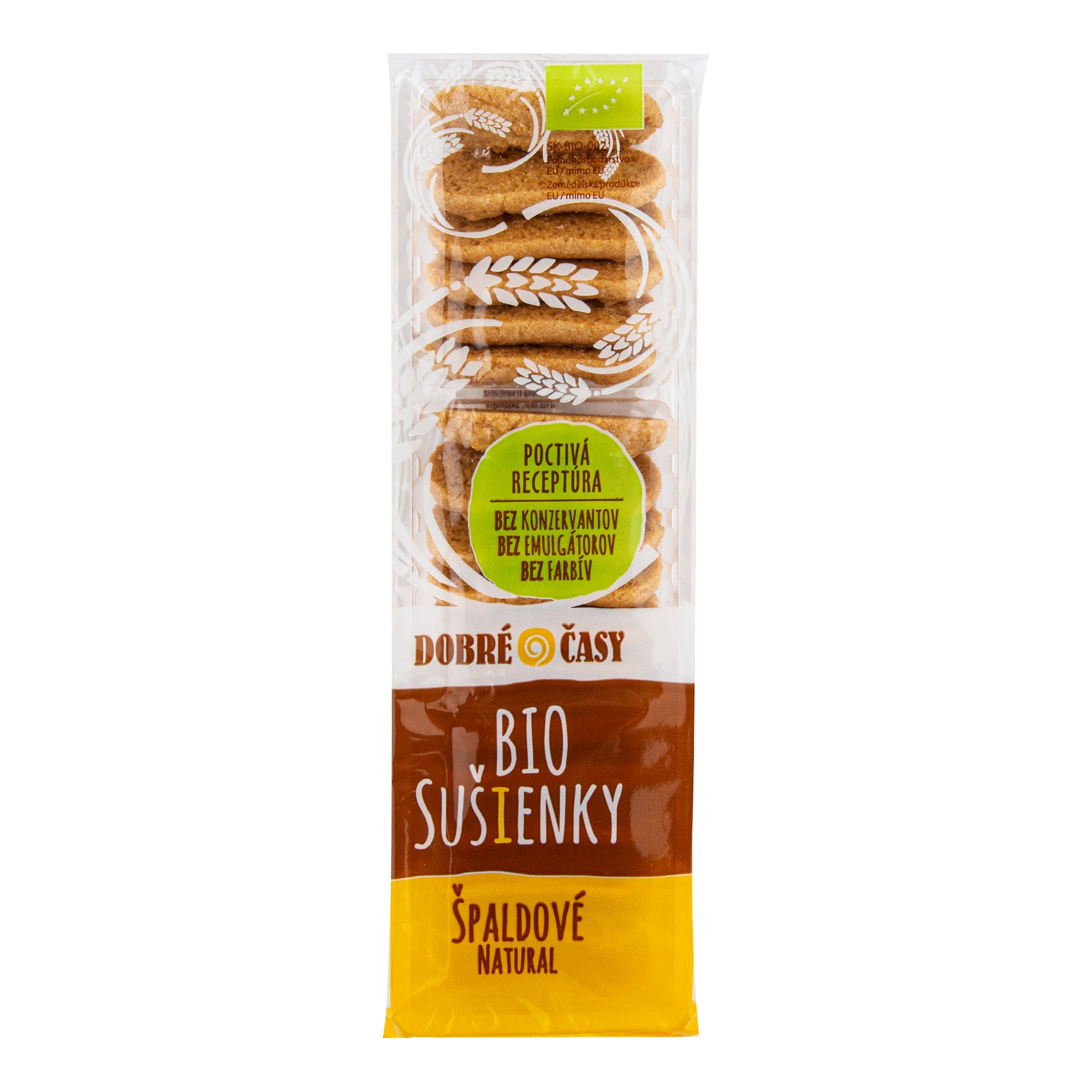 Sušenky špaldové celozrnné natural 100 g BIO   DOBRÉ ČASY Dobré časy