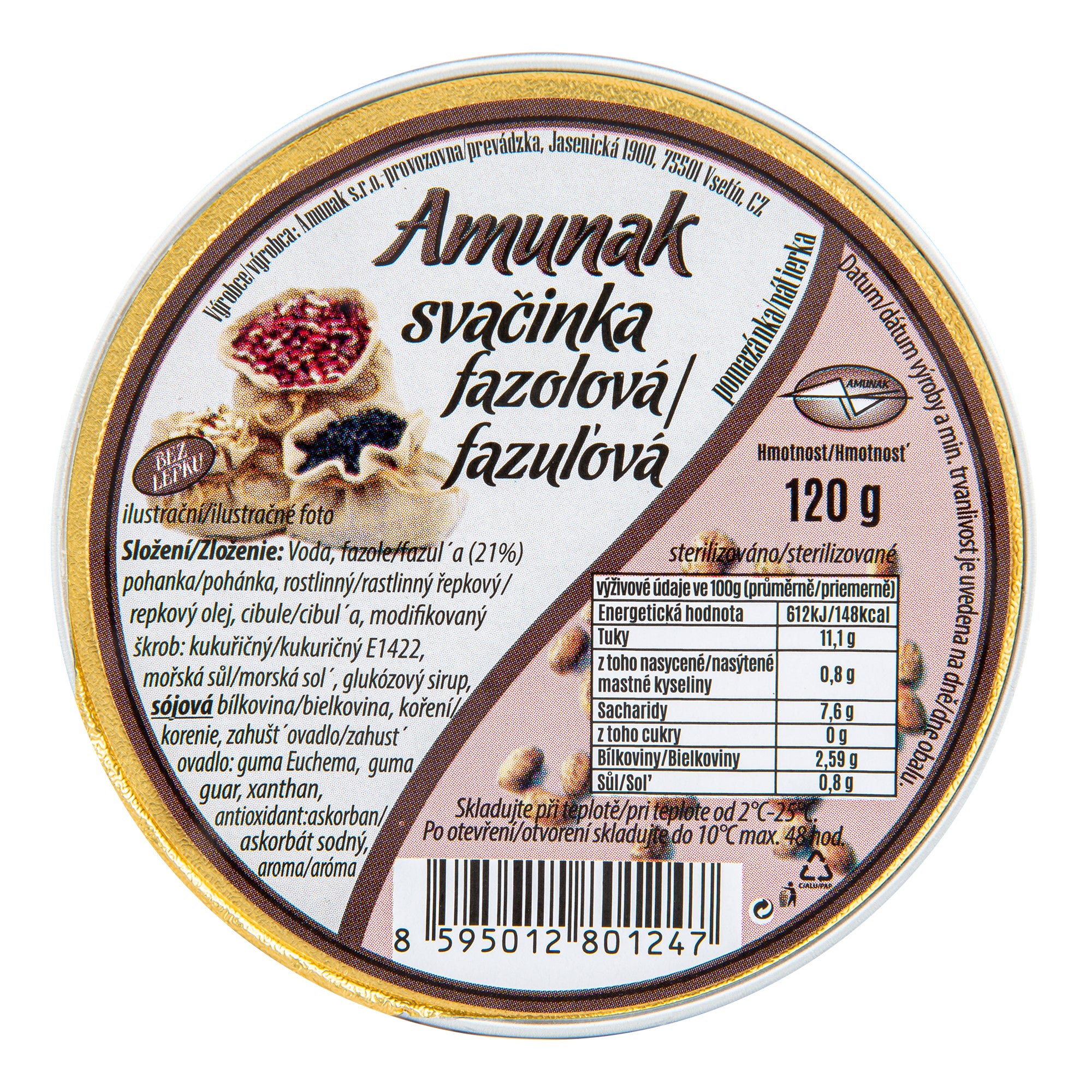 Svačinka fazolová 120 g   AMUNAK Amunak