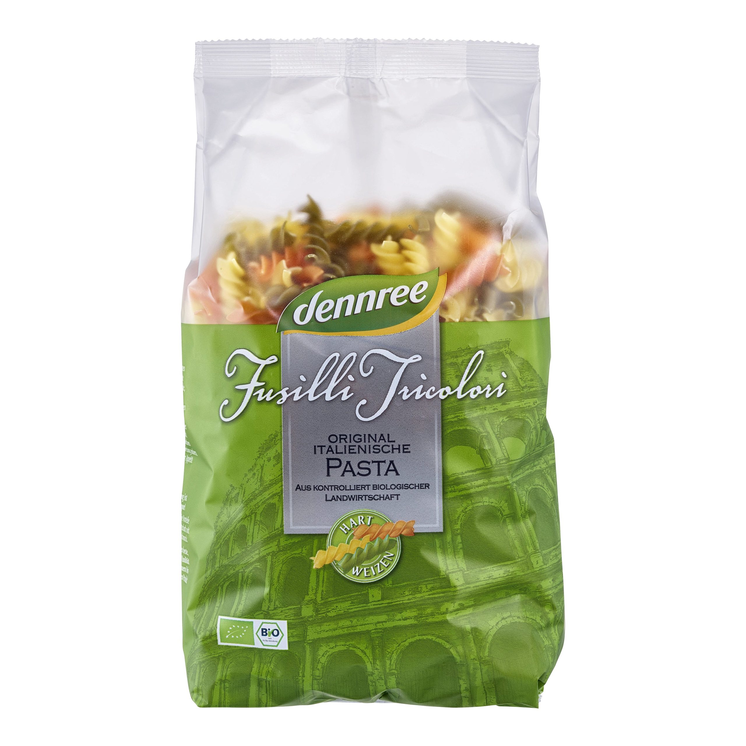Těstoviny Fusilli Tricolori 500 g BIO   DENNREE Dennree