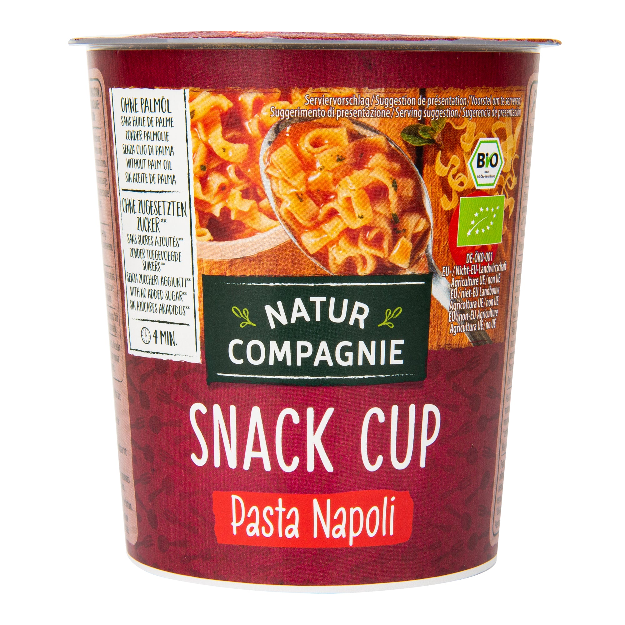 Těstoviny v rajčatové omáčce instantní 59 g BIO   NATUR COMPAGNIE Natur Compagnie