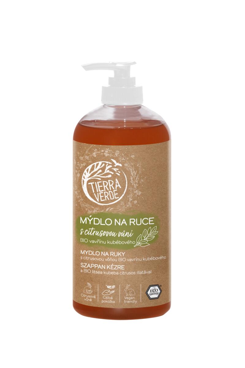 Tierra Verde Tekuté mýdlo na ruce s citrusovou vůní (500 ml) - pošk. obal Tierra Verde