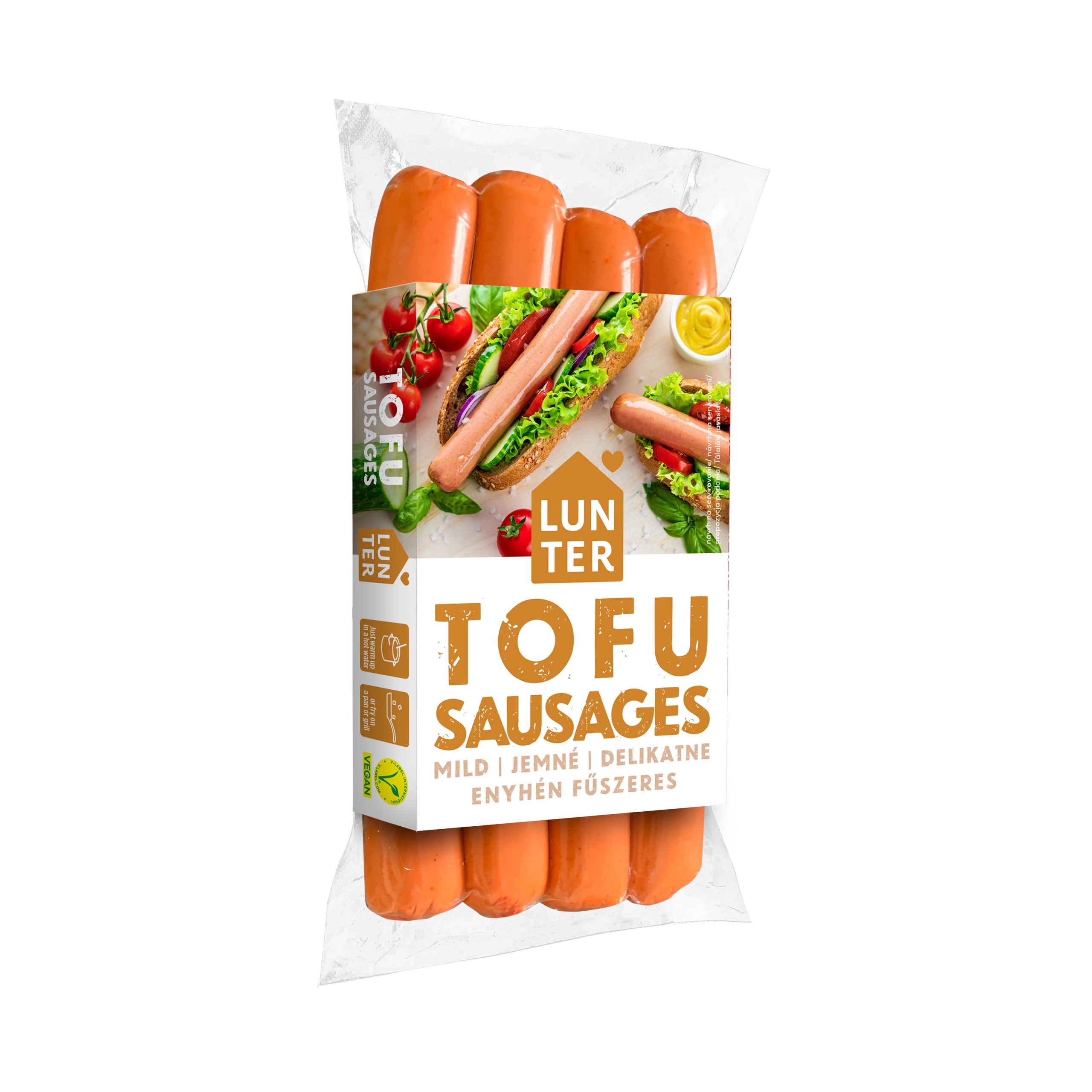 Tofu sausages jemné 200 g   LUNTER Lunter