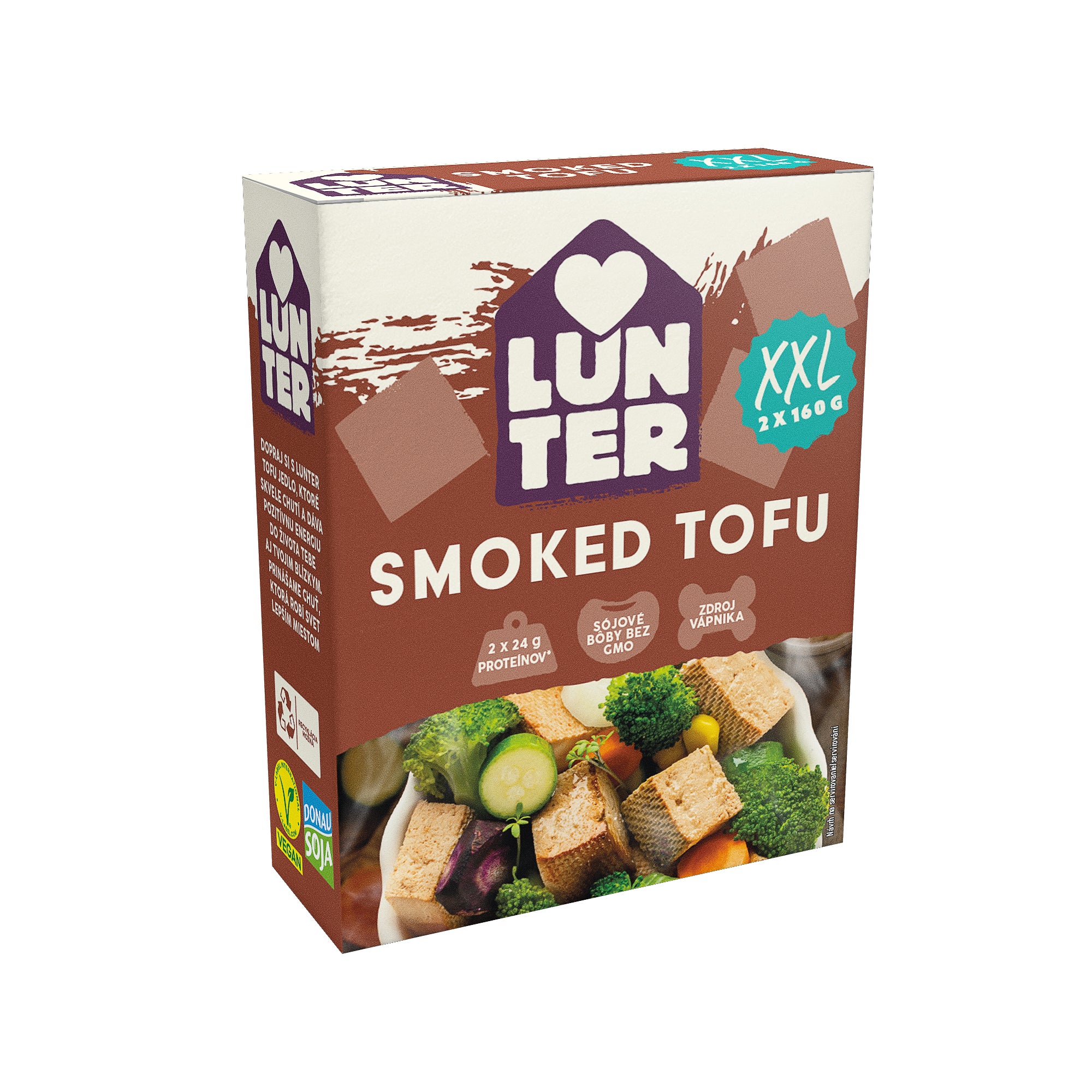 Tofu uzené XXL 320 g (2x160 g)   LUNTER Lunter