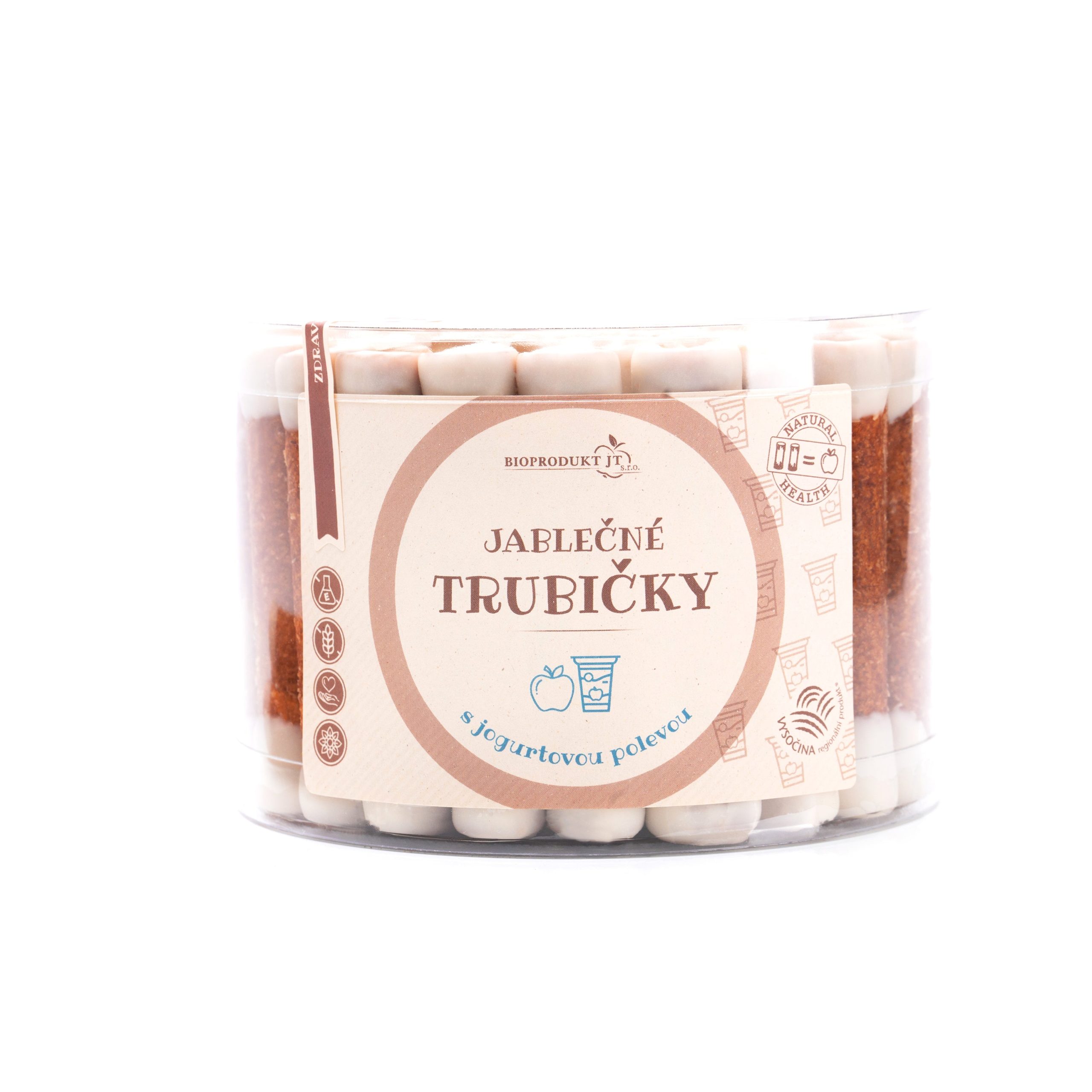 Trubičky jablečné s jogurtem dóza 540 g   BIOPRODUKT JT Bioprodukt JT