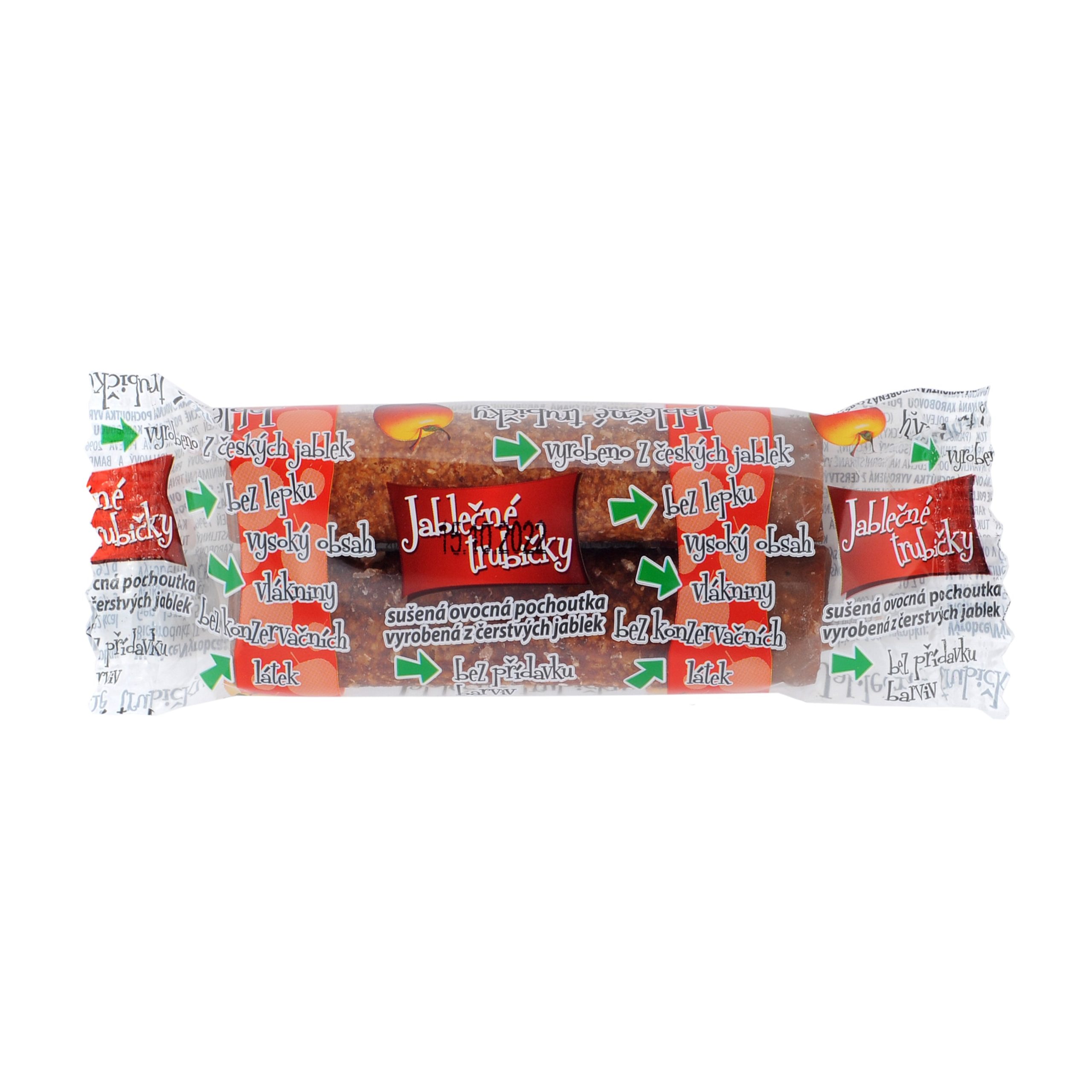Trubičky jablečné s karobem 24 g   BIOPRODUKT JT Bioprodukt JT