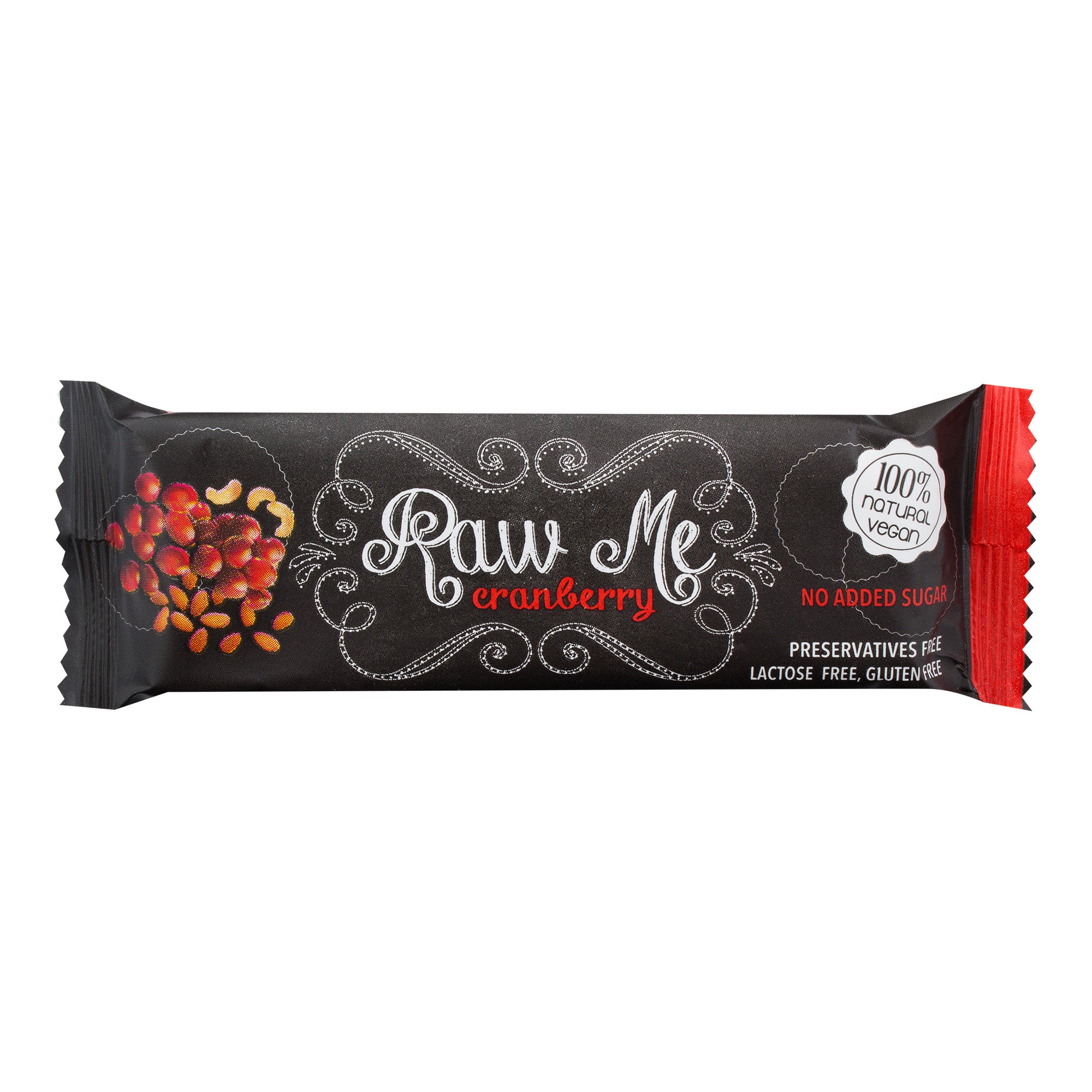 Tyčinka ovocná s příchutí brusinky 45 g   RAW ME Raw Me