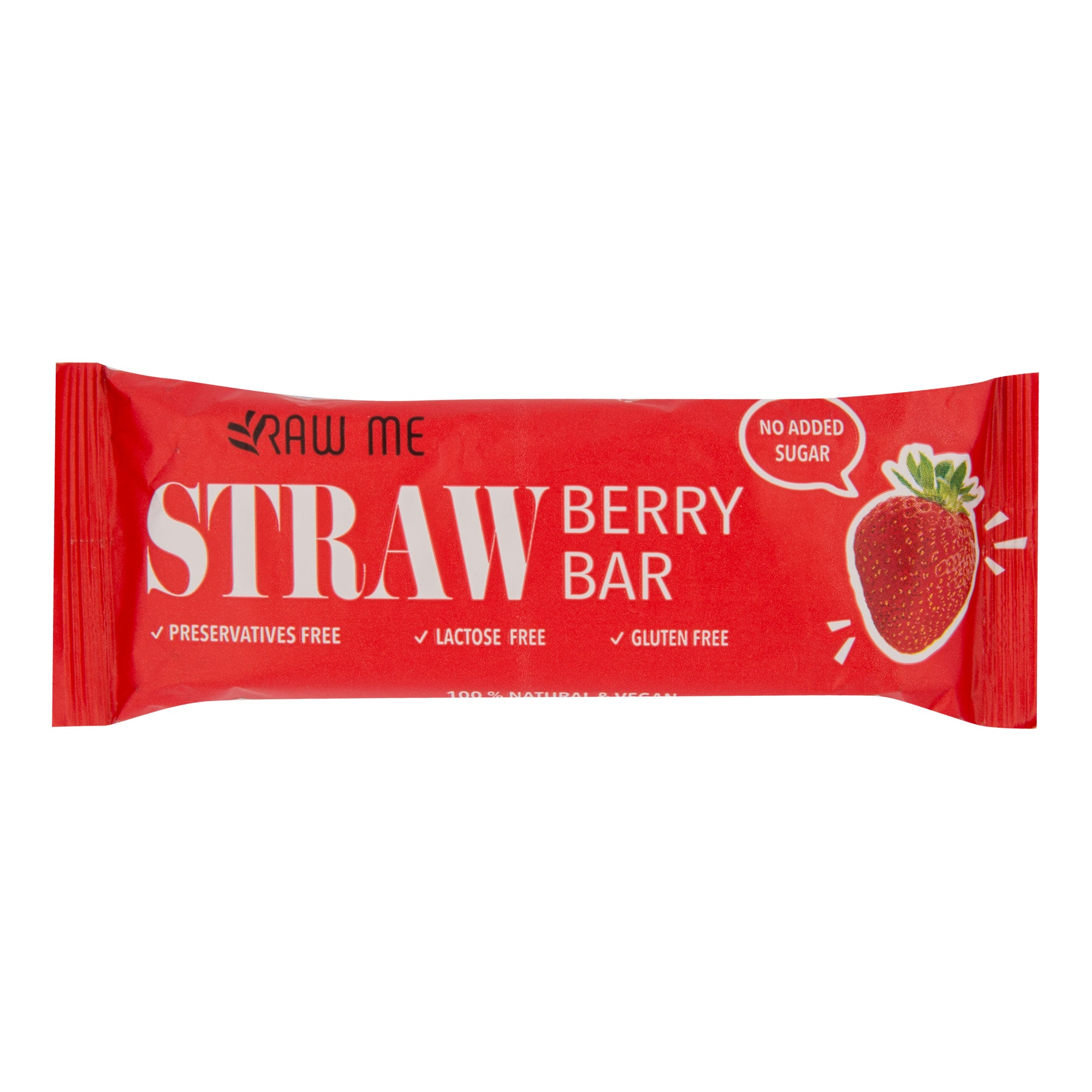 Tyčinka ovocná s příchutí jahody 42 g   RAW ME Raw Me