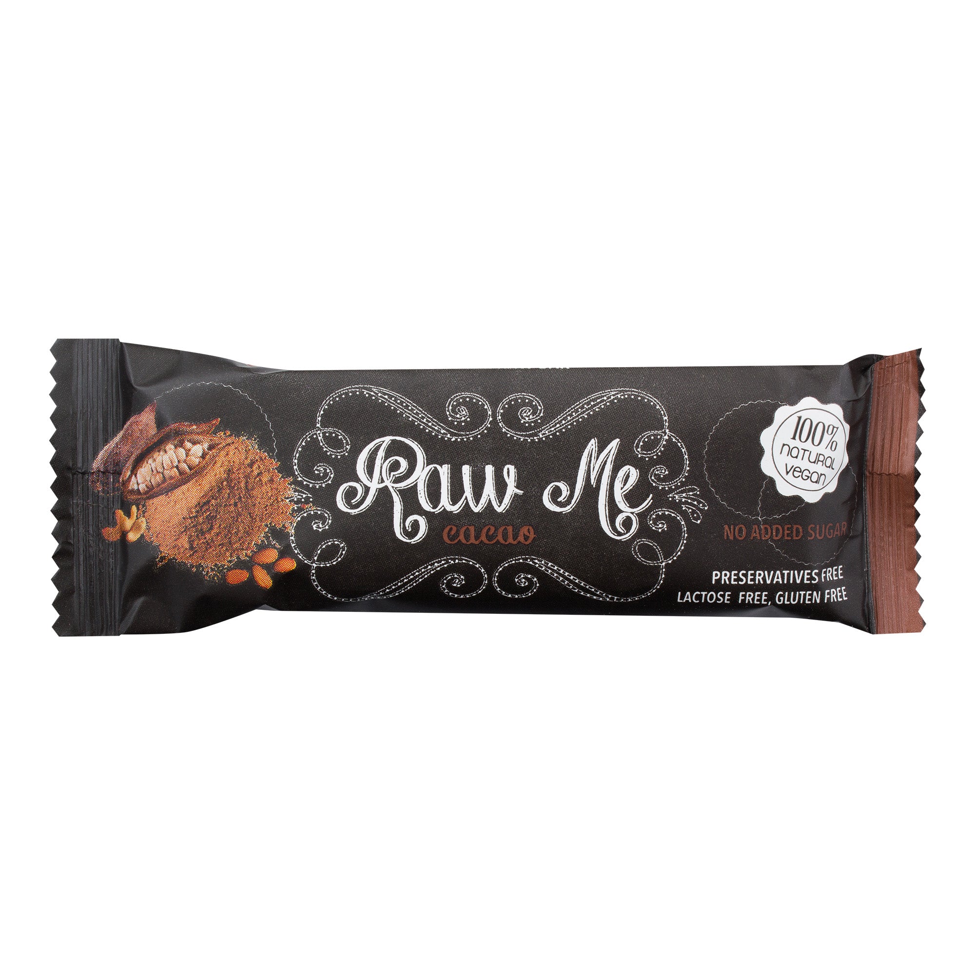 Tyčinka ovocná s příchutí kakaa 45 g   RAW ME Raw Me