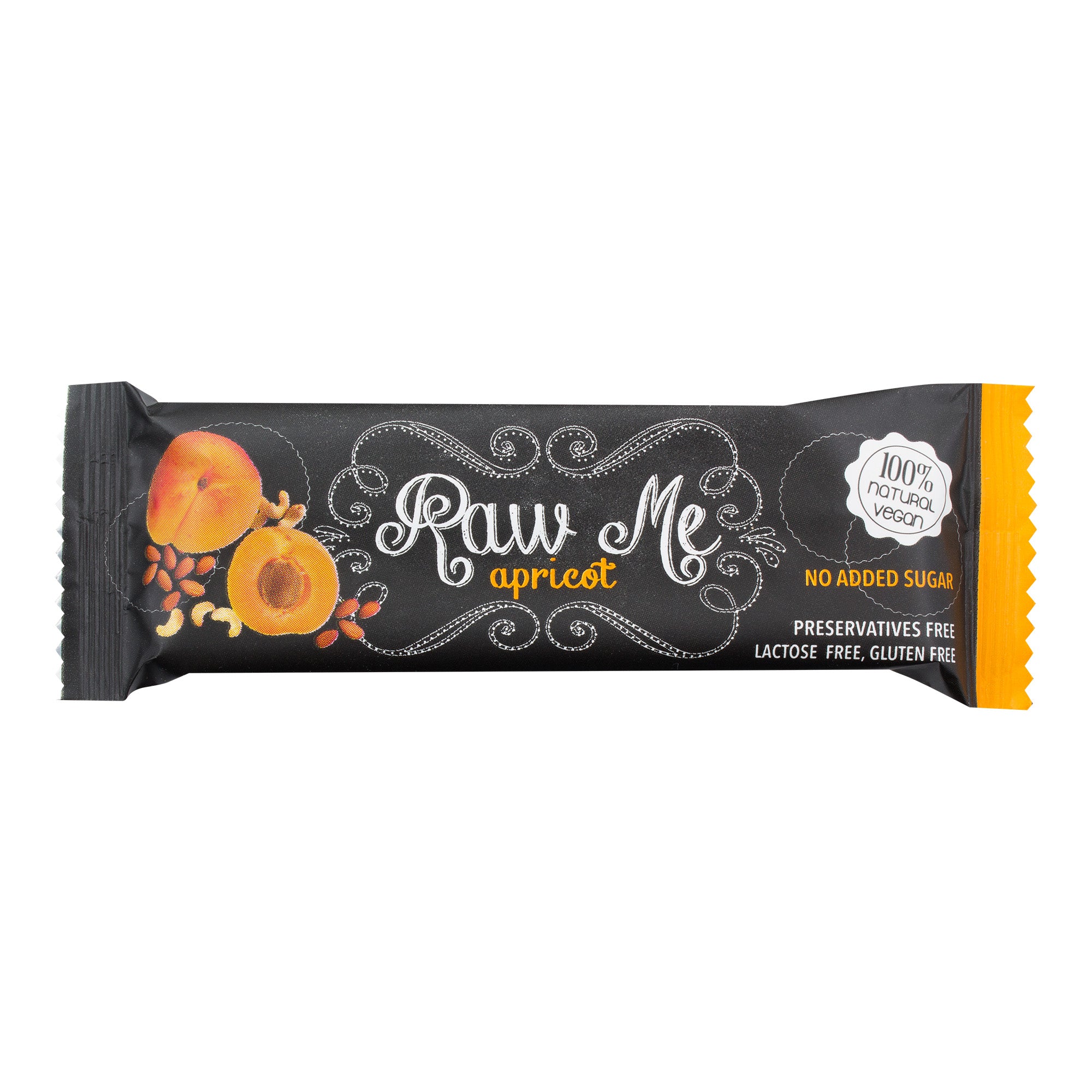 Tyčinka ovocná s příchutí meruňky 45 g   PLATAN Raw Me