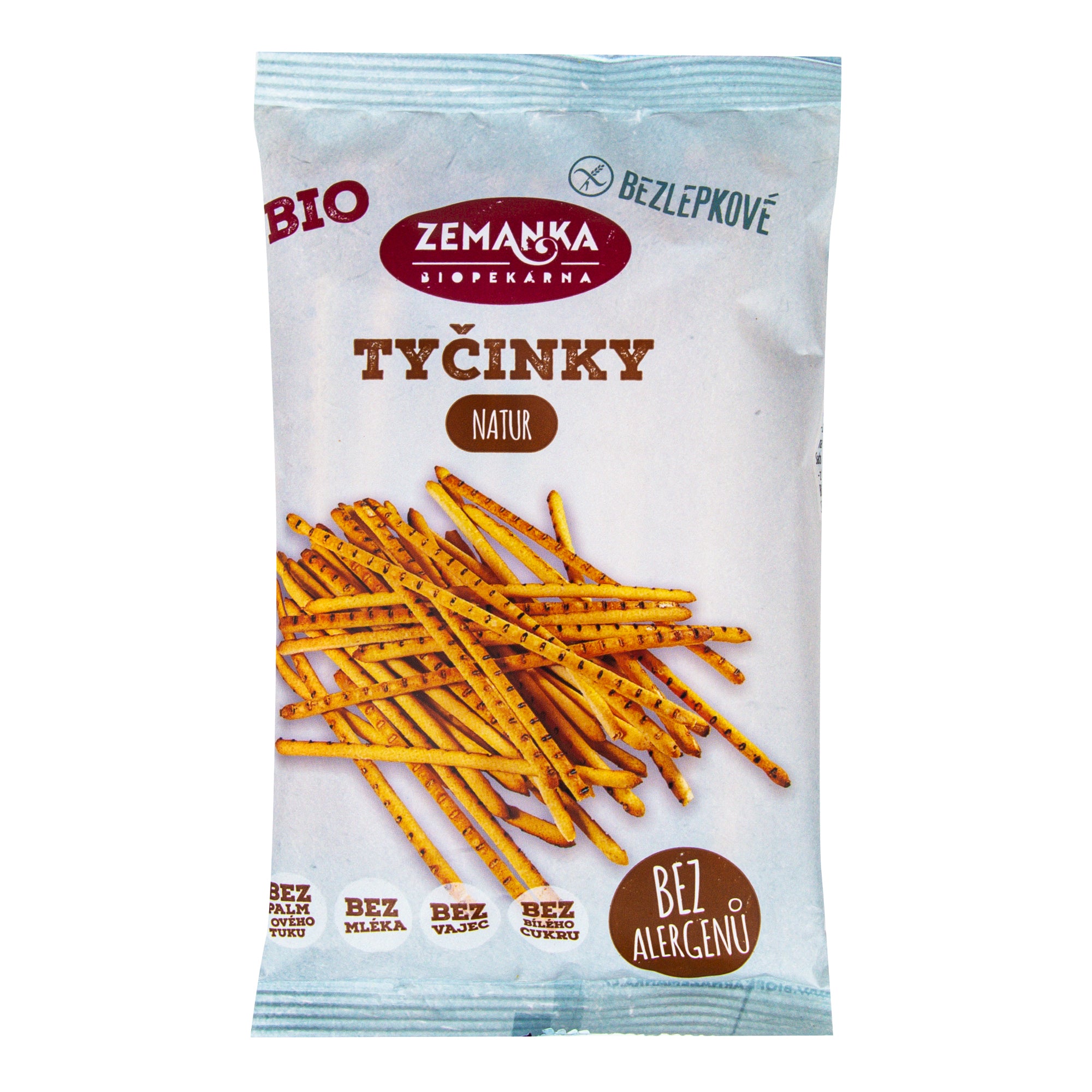 Tyčinky bezlepkové natur 45 g BIO   ZEMANKA Biopekárna Zemanka
