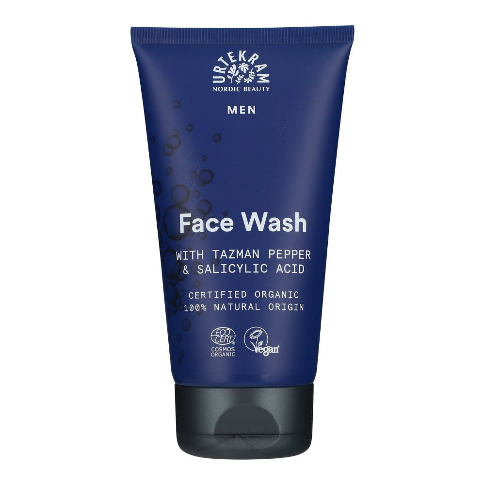 Urtekram Pánský mycí gel na obličej BIO (150 ml) - pošk. obal - pro mytí i holení Urtekram