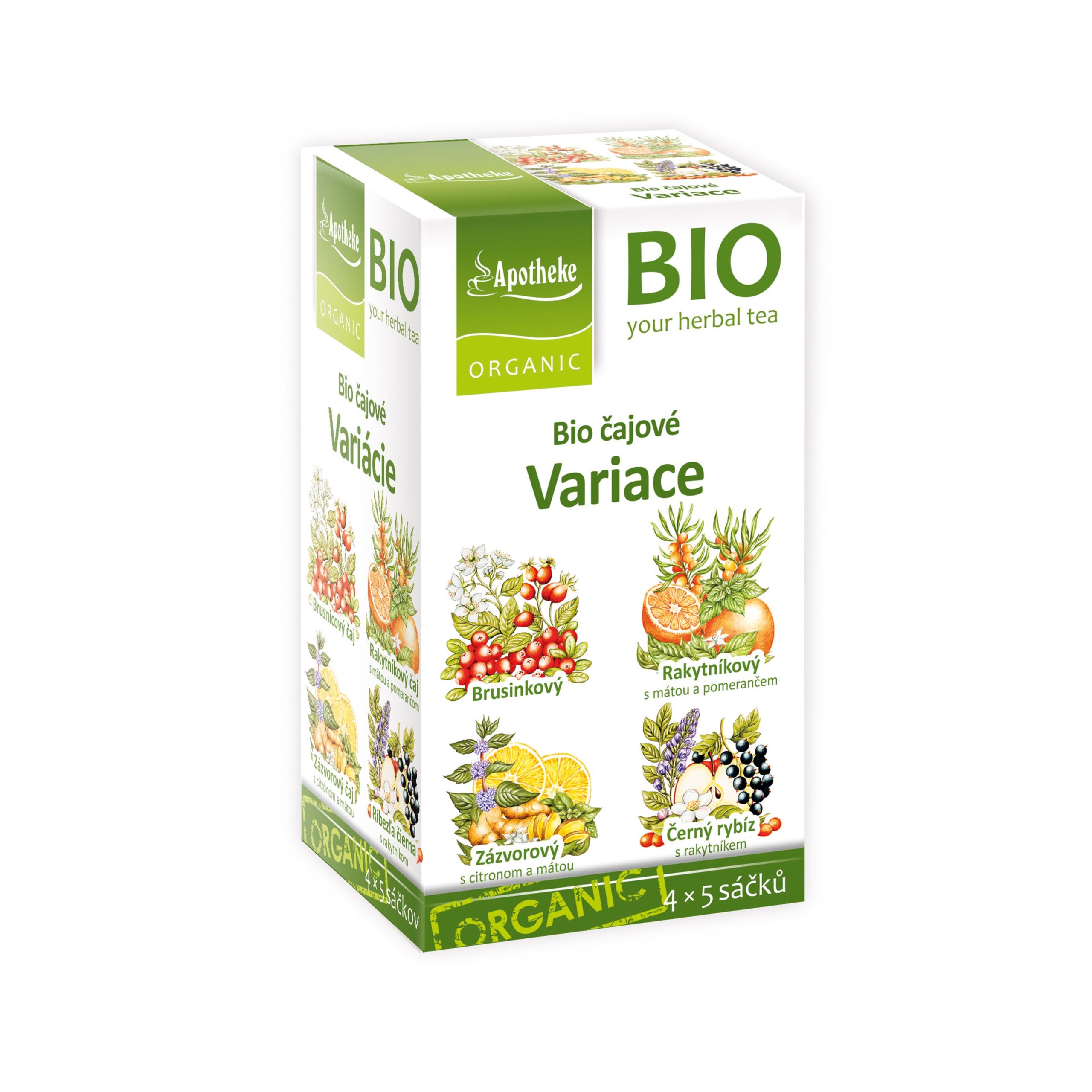 Variace čajů 4x5 sáčků 33 g  BIO   MEDIATE Apotheke