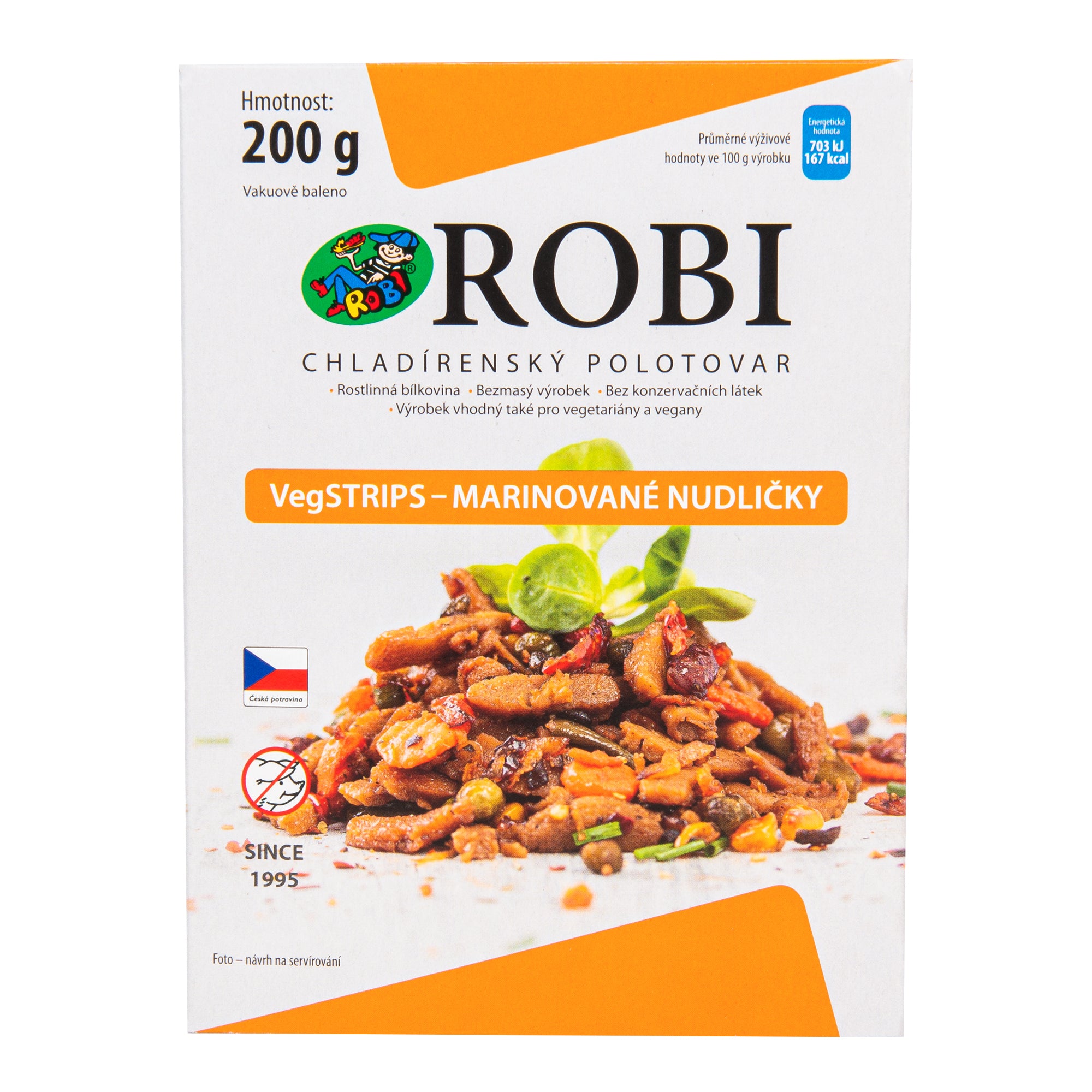 VegSTRIPS marinované nudličky 200 g   ROBI Eurobi