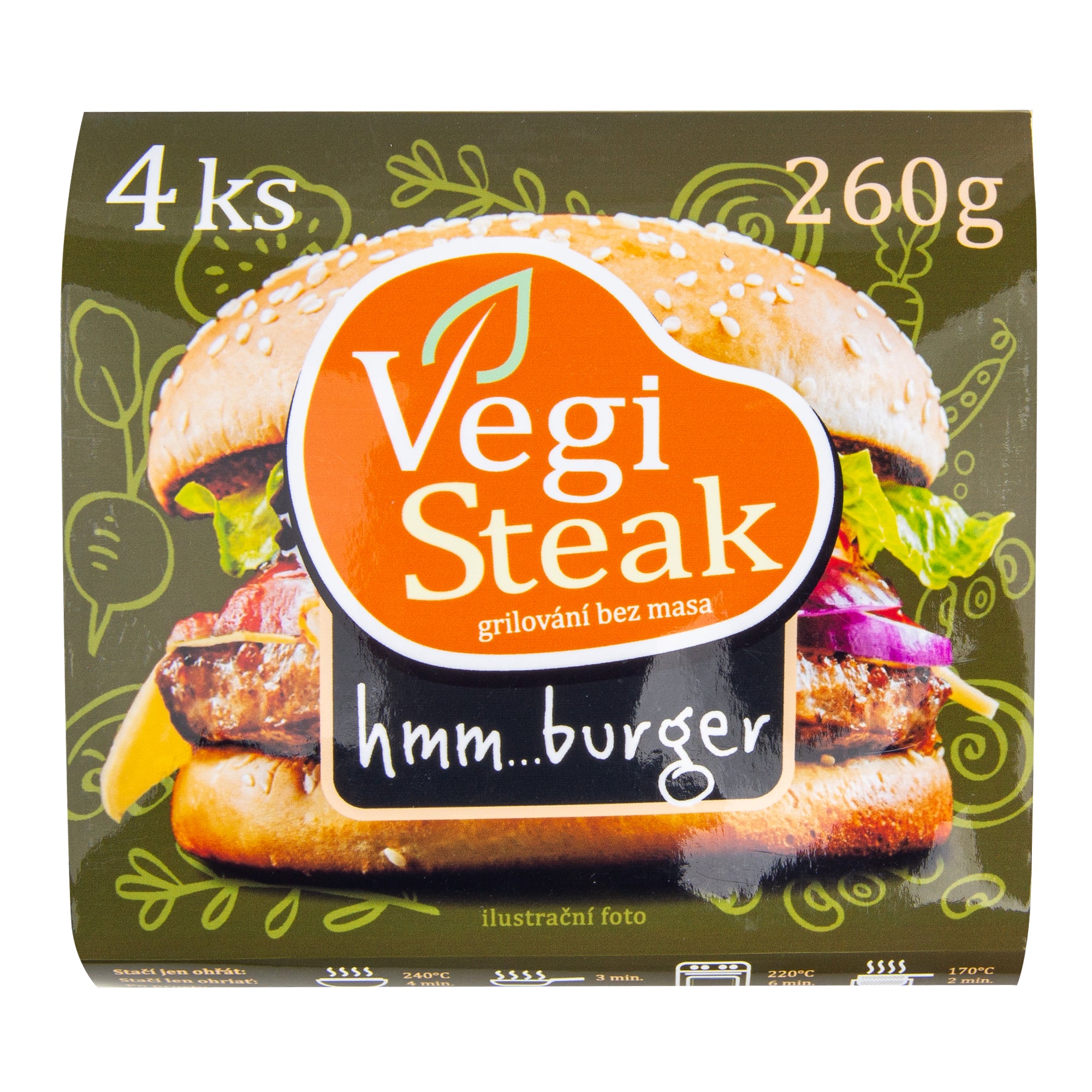 Vegi steak hmm...burger 260 g   VETO ECO Veto