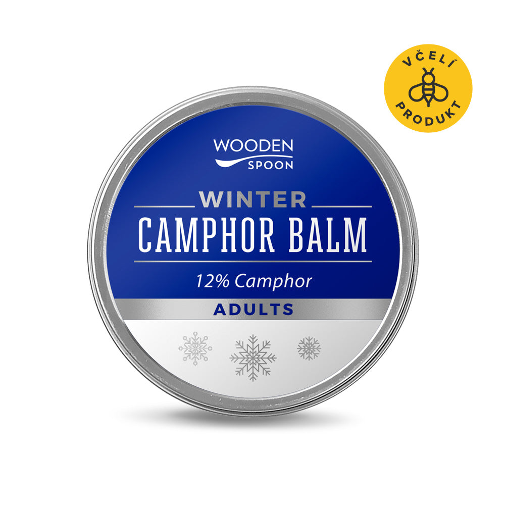 Wooden Spoon Zimní balzám s kafrem 12% BIO (60 ml) - exp. 12/2025 - s hřejivým efektem Wooden Spoon