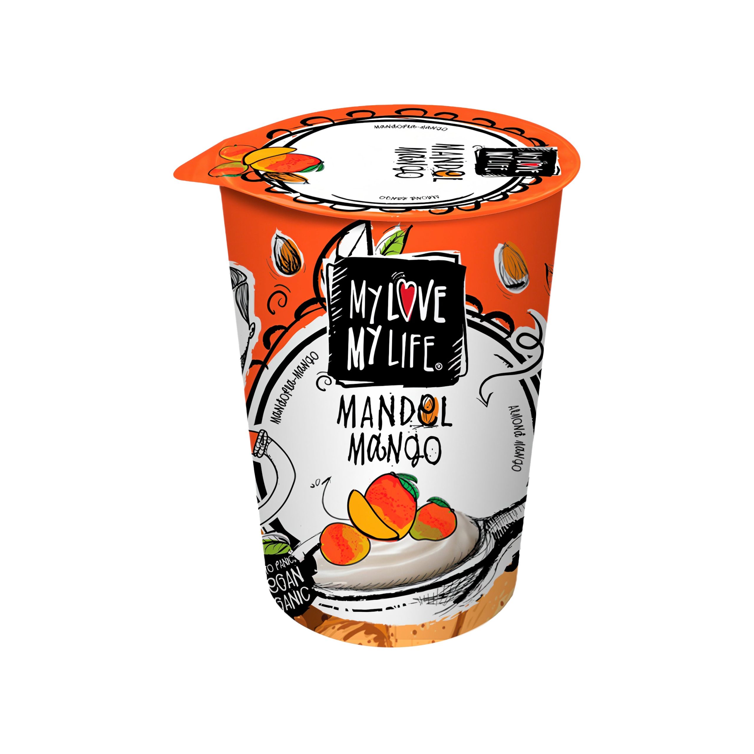 Zakysaný mandlový Mango 180 g BIO   MY LOVE MY LIFE My Love My Life