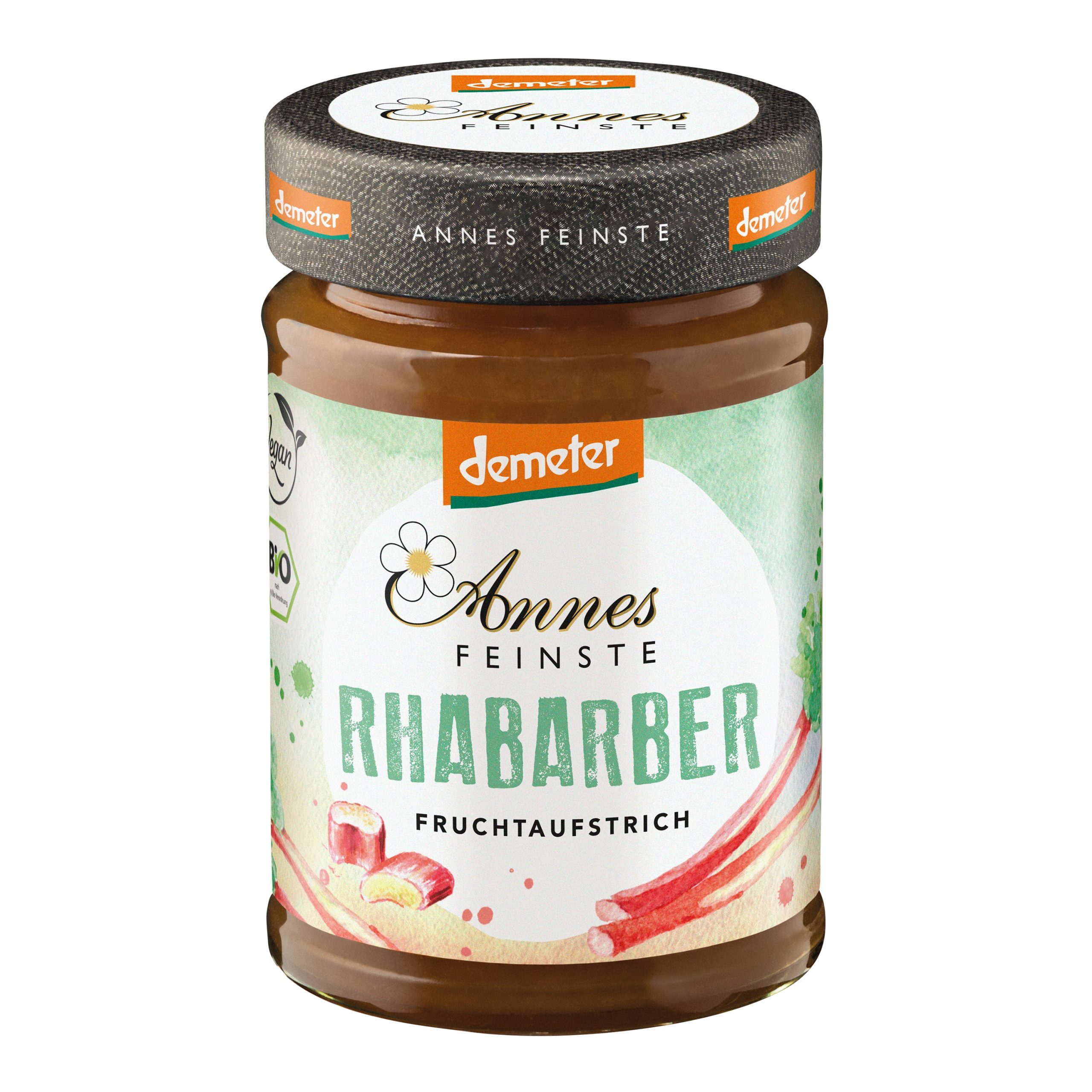 Zavařenina rebarborová Demeter 210 g BIO   ANNES FEINSTE Annes Feinste