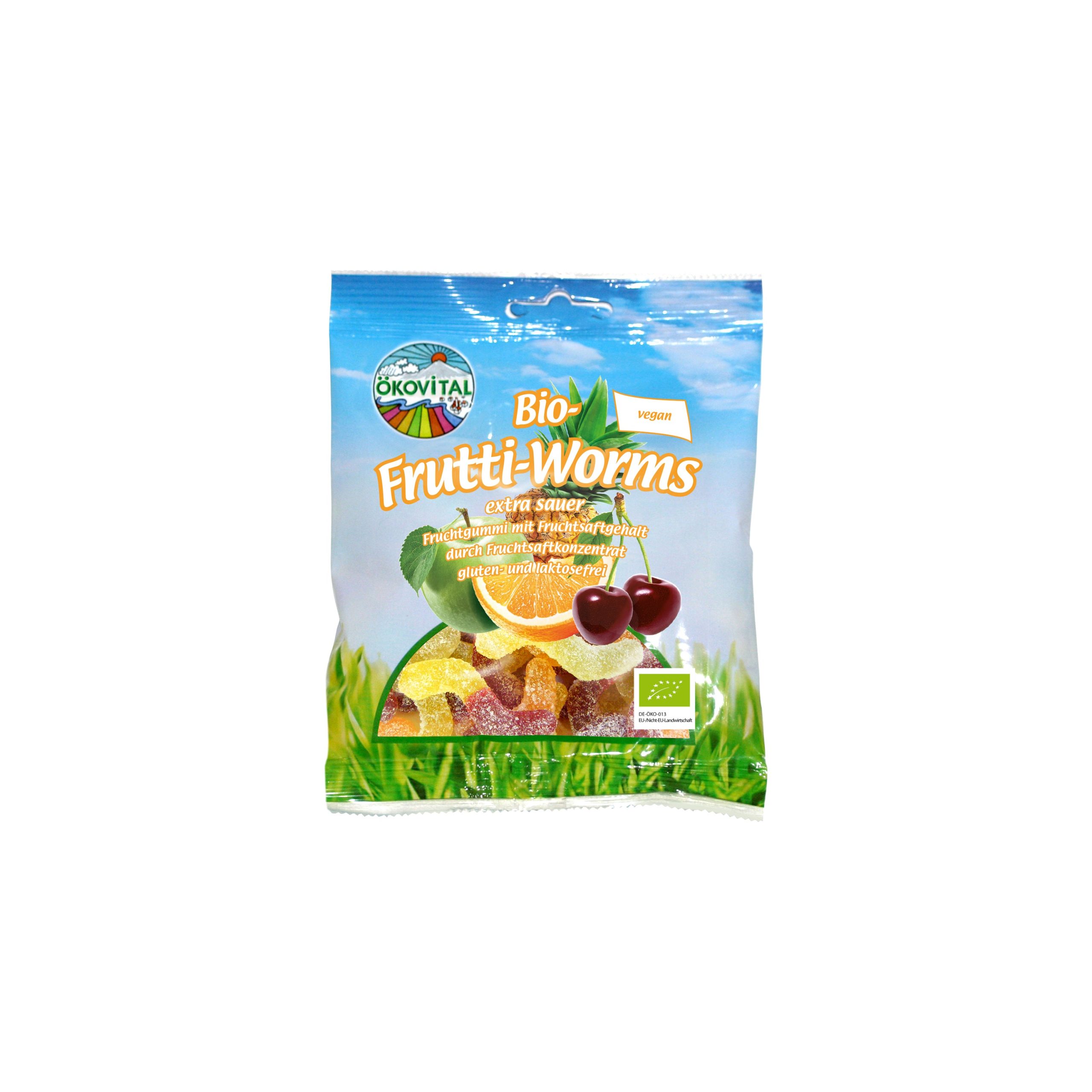 Želé červíci vegan 80 g BIO   ÖKOVITAL ÖKOVITAL