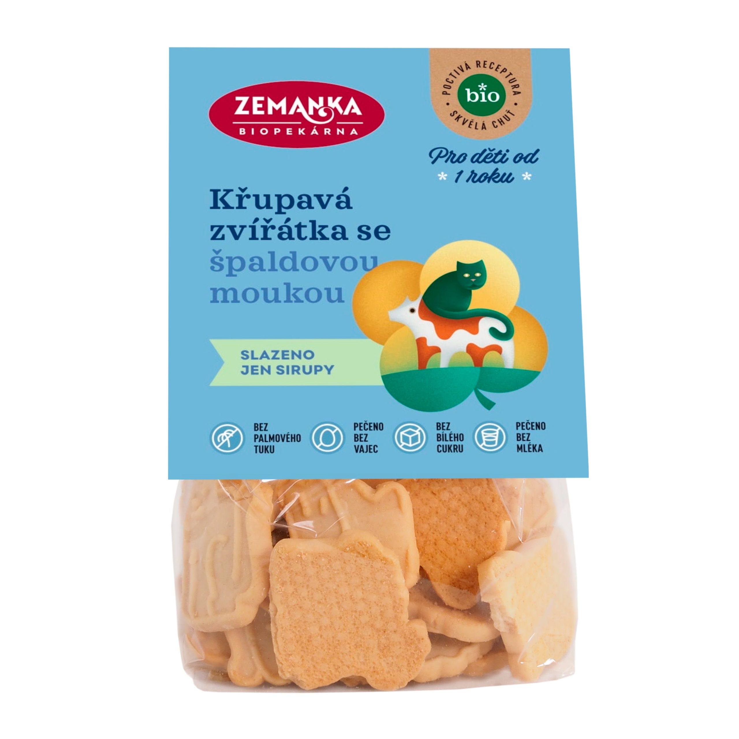Zvířátka špaldová 100 g BIO   ZEMANKA Biopekárna Zemanka