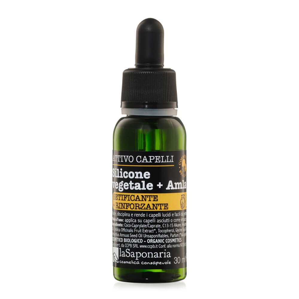 laSaponaria Rostlinný silikon + Amla - suchý olej na vlasy (30 ml) - pošk. obal - zkrotí rozlítané vlasy laSaponaria