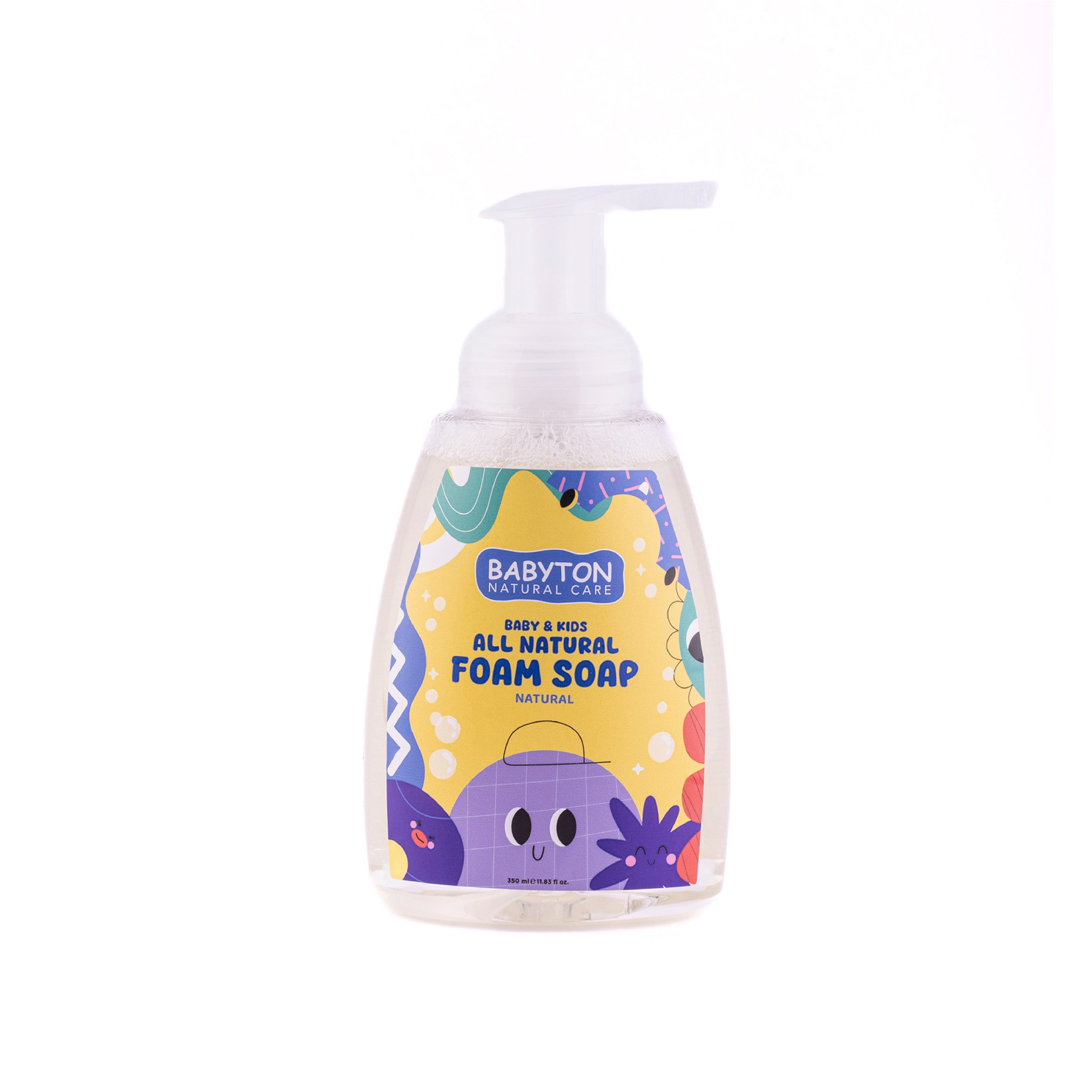 Babyton Dětské pěnové mýdlo na ruce Natural (350 ml) - pro hravé mytí rukou Babyton