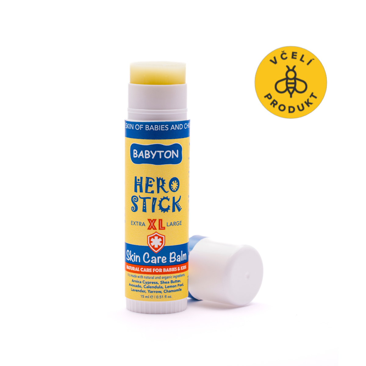 Babyton Tuhý balzám Hero Stick - 15 ml - univerzální pomocník na cesty Babyton