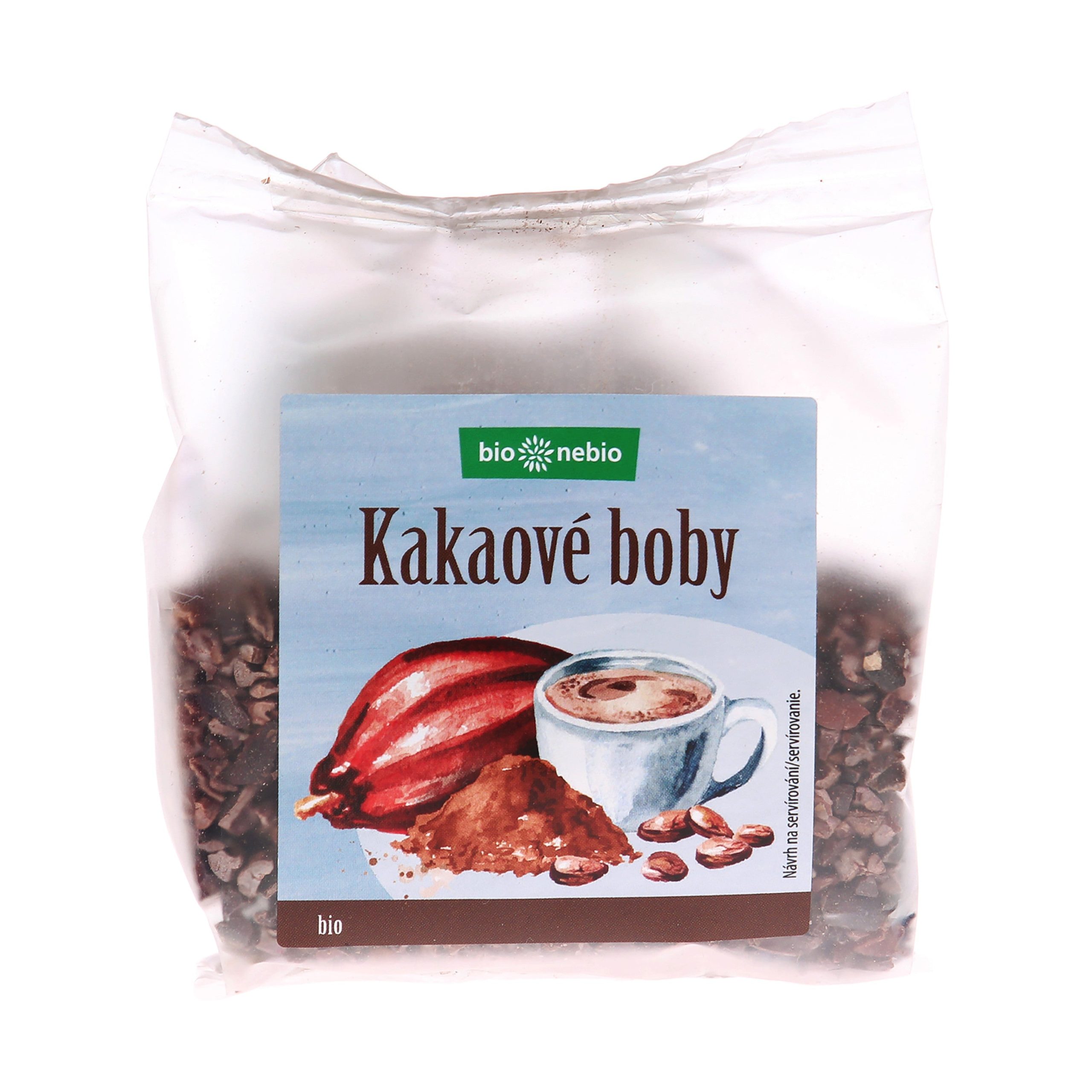 Boby kakaové drcené 100 g BIO   BIO NEBIO Bio nebio
