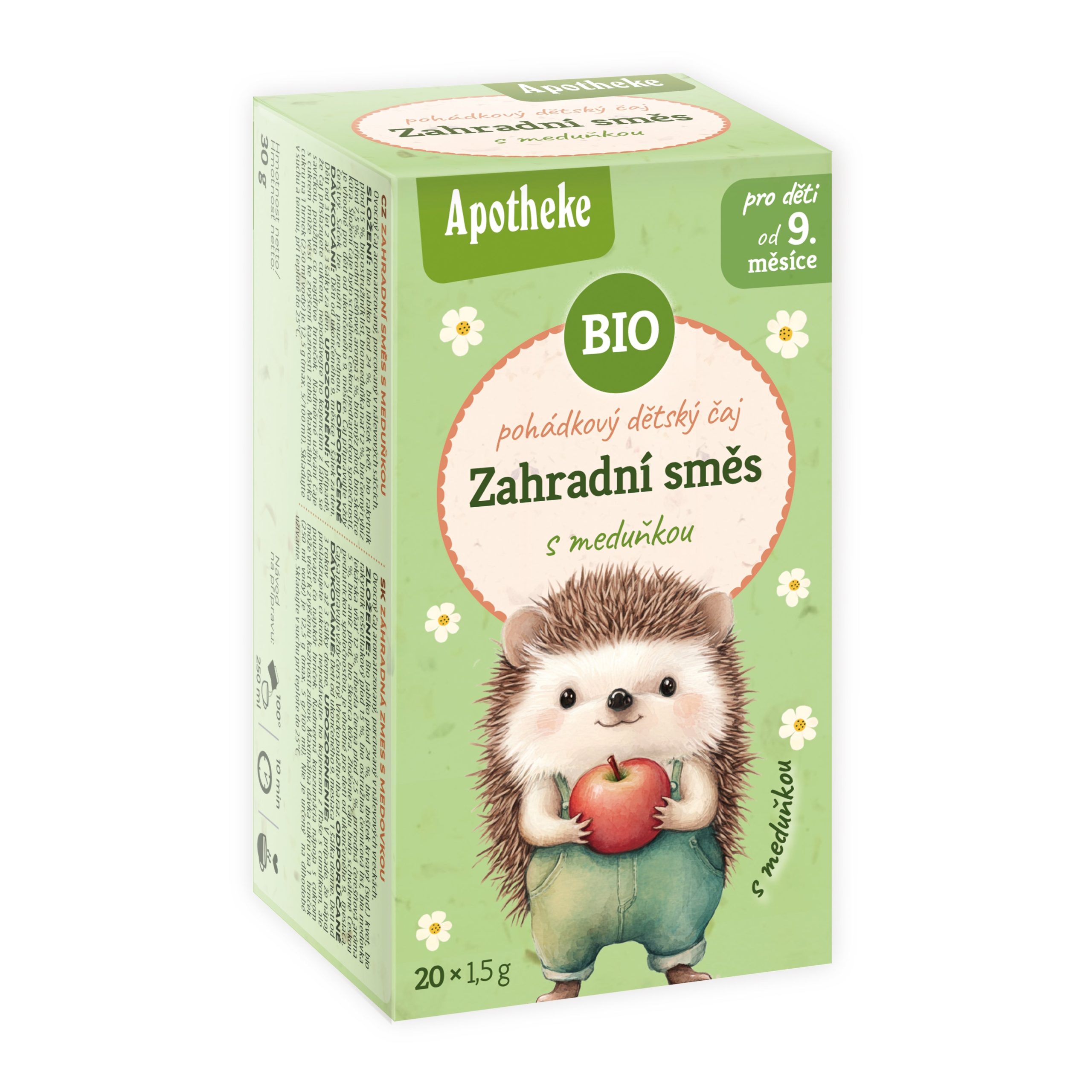 Čaj dětský Zahradní směs s meduňkou 20 sáčků 30 g BIO   MEDIATE Apotheke