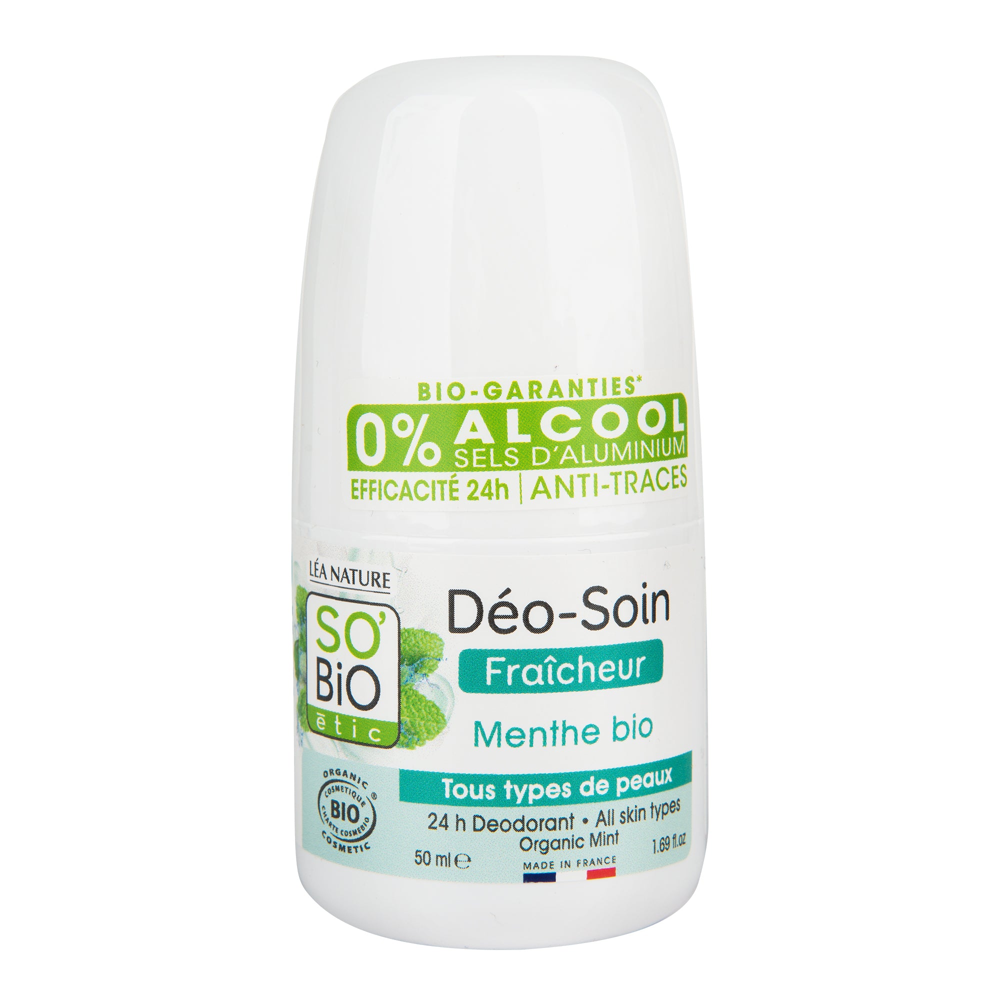 Deodorant přírodní 24h osvěžující s mátou 50 ml BIO   SO’BiO étic SO’BiO étic