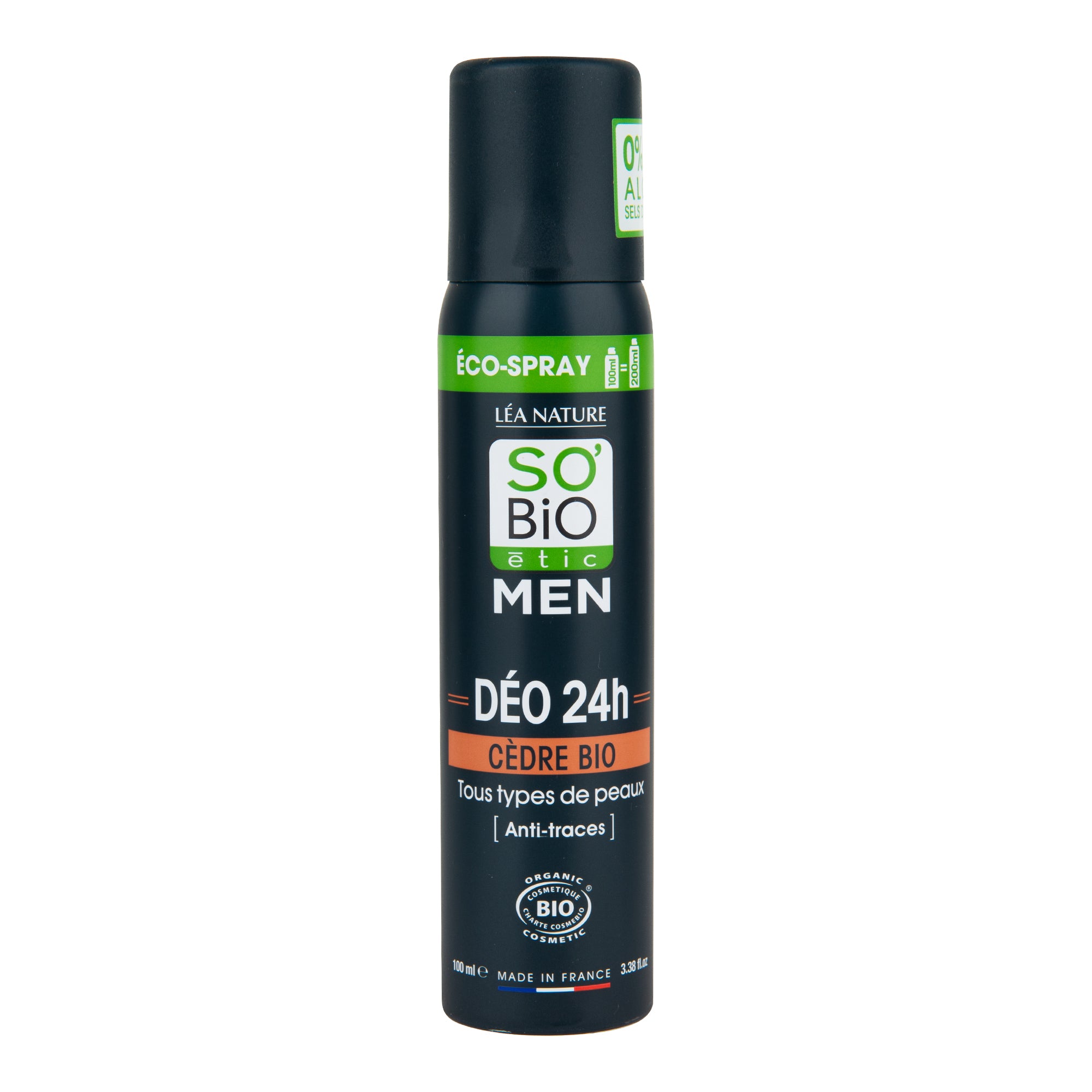 Deodorant přírodní ECO SPRAY 24h MEN cedr 100 ml BIO   SO’BiO étic SO’BiO étic