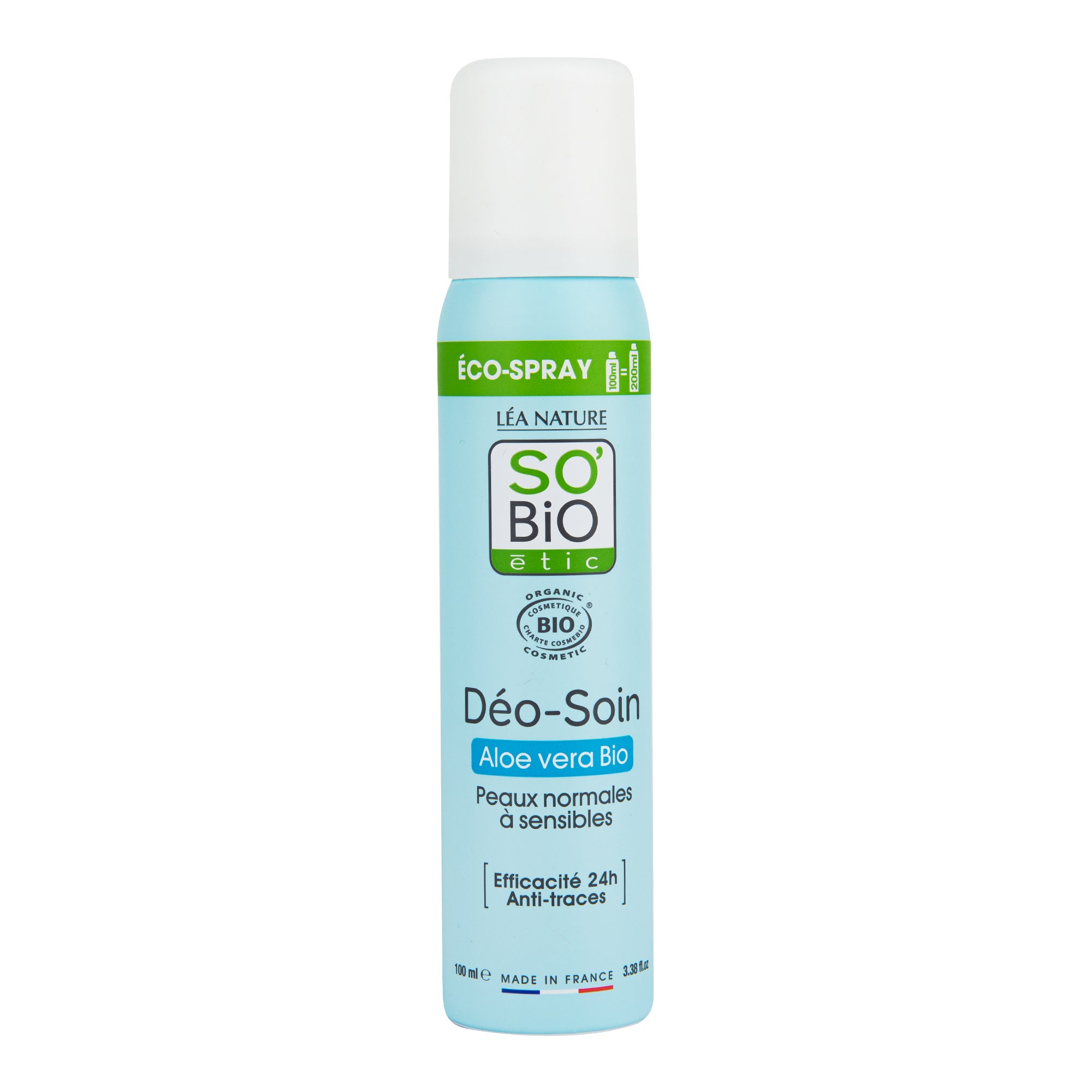 Deodorant přírodní ECO SPRAY 24h aloe vera 100 ml BIO   SO’BiO étic SO’BiO étic