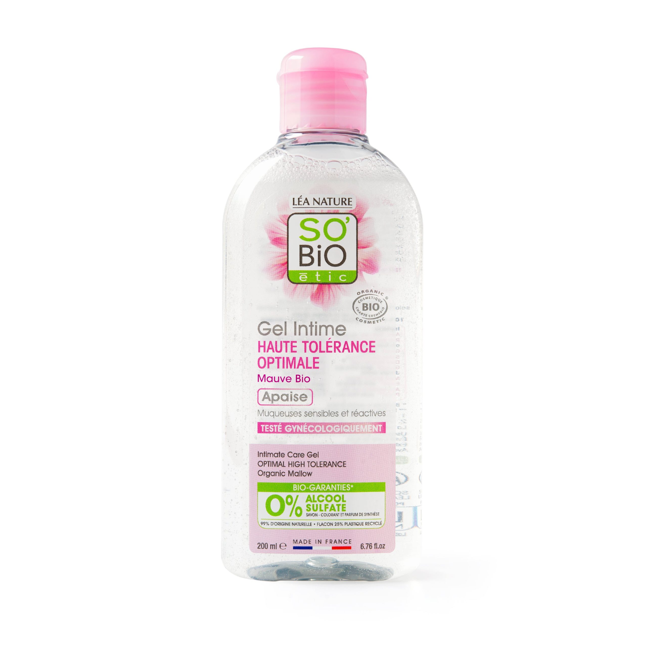Gel mycí pro intimní hygienu hypoalergenní  200 ml BIO   SO’BiO étic SO’BiO étic