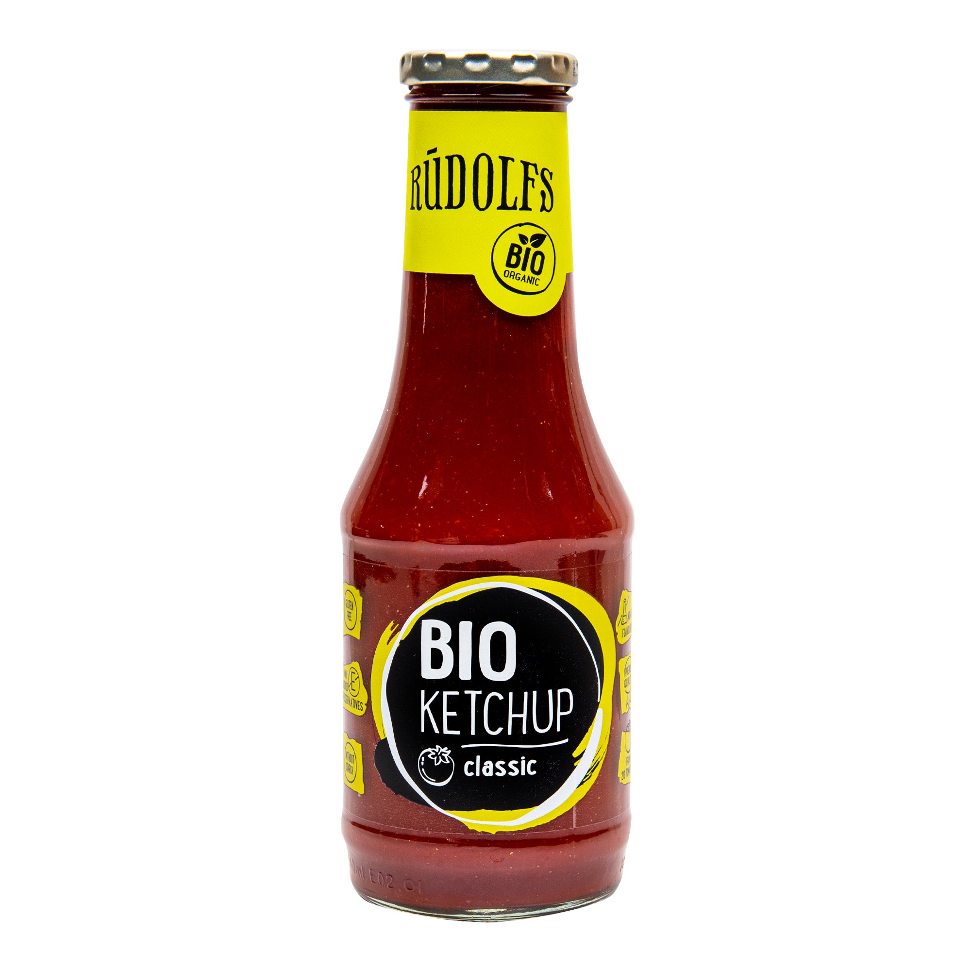 Kečup rajčatový jemný 530 g BIO   RUDOLFS Rudolfs