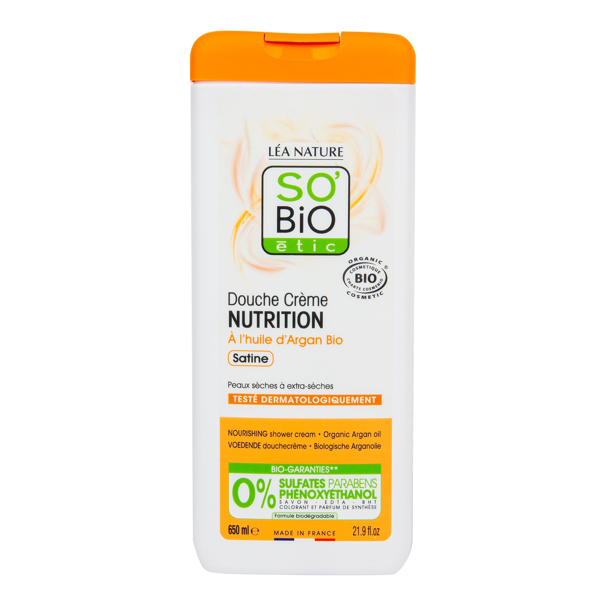 Krém sprchový NUTRITION s arganovým olejem 650 ml BIO   SO’BiO étic SO’BiO étic