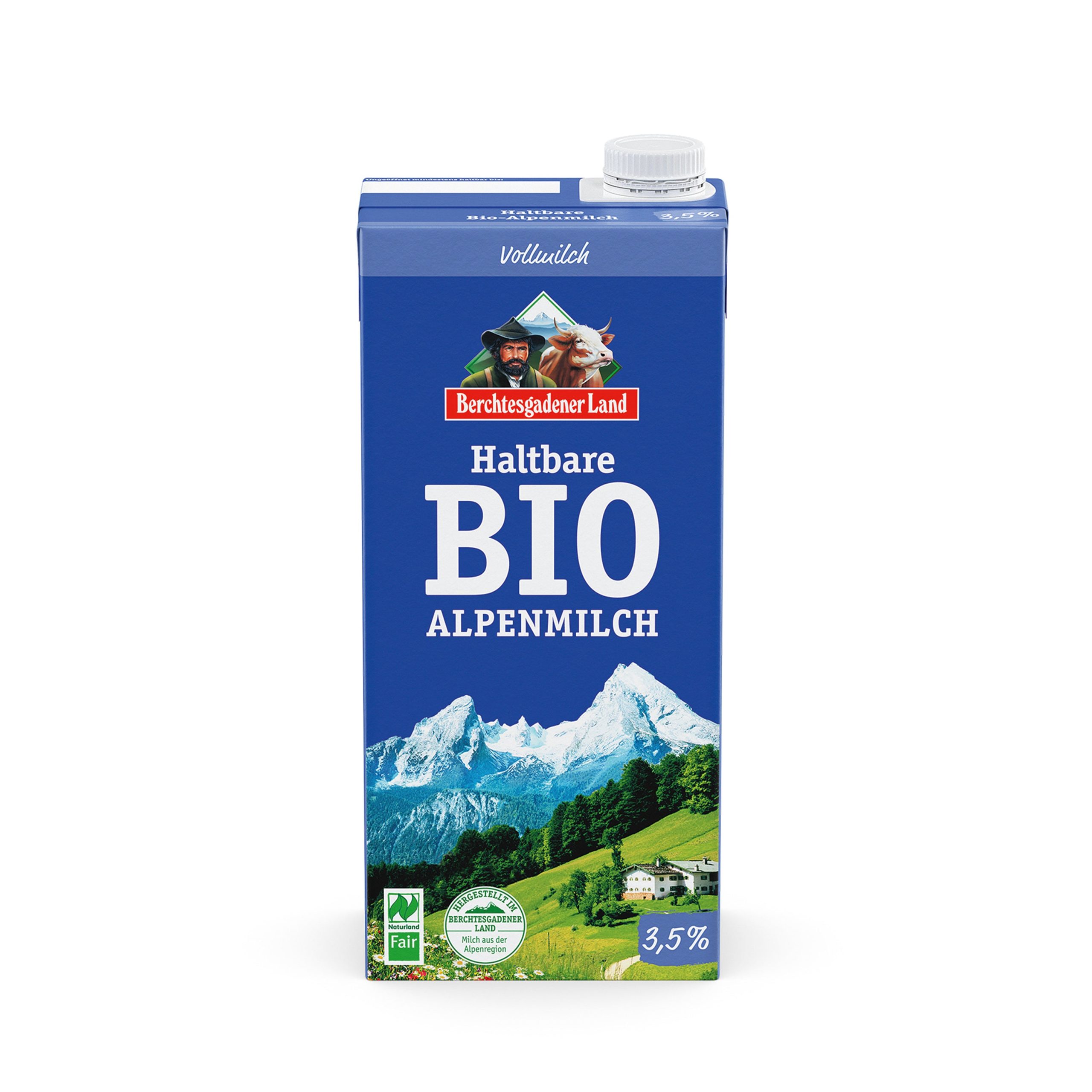 Mléko trvanlivé alpské plnotučné 1 l BIO   BGL BGL