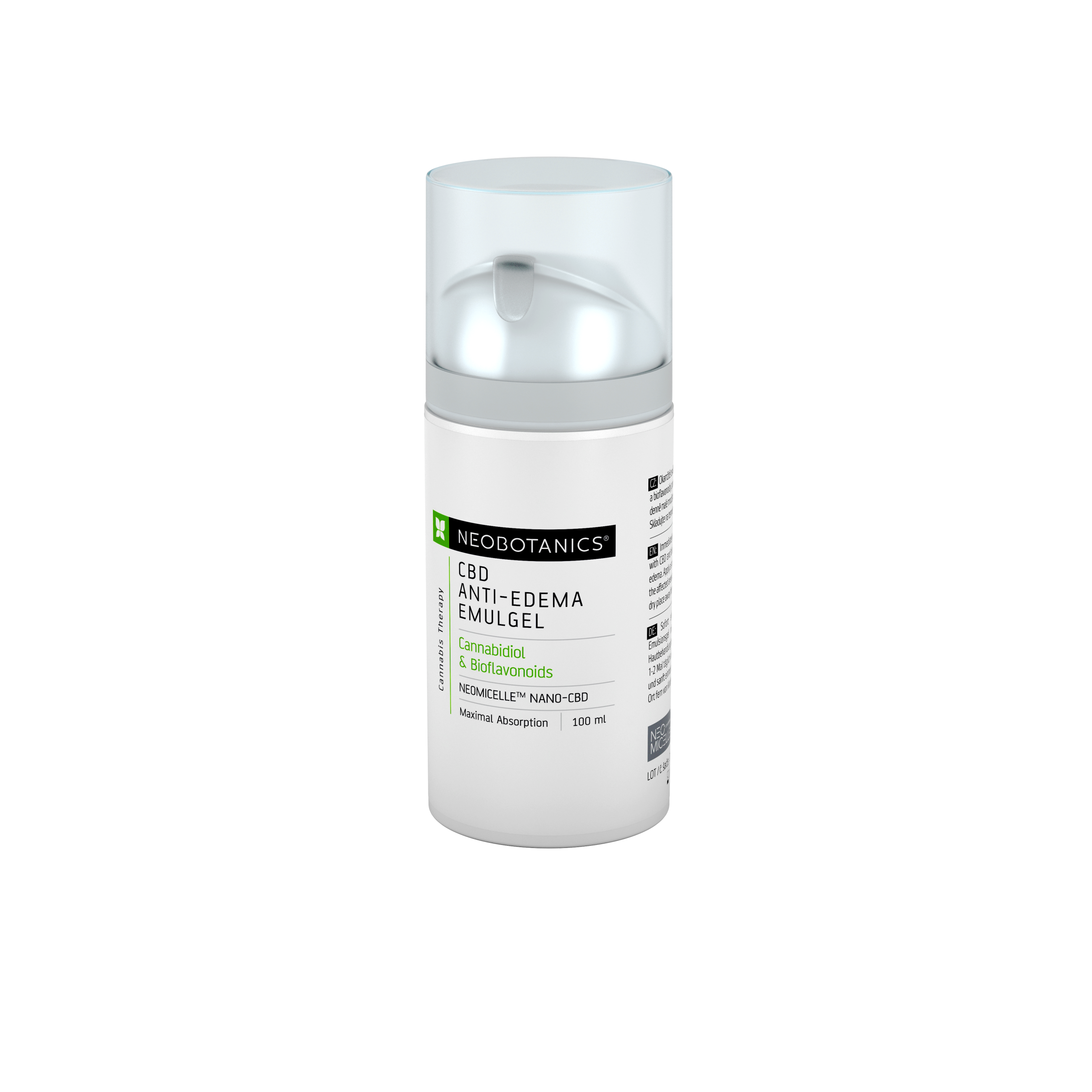 Neobotanics Anti-Edema Gel s konopím (100 ml) - péče o pokožku s otoky Neobotanics