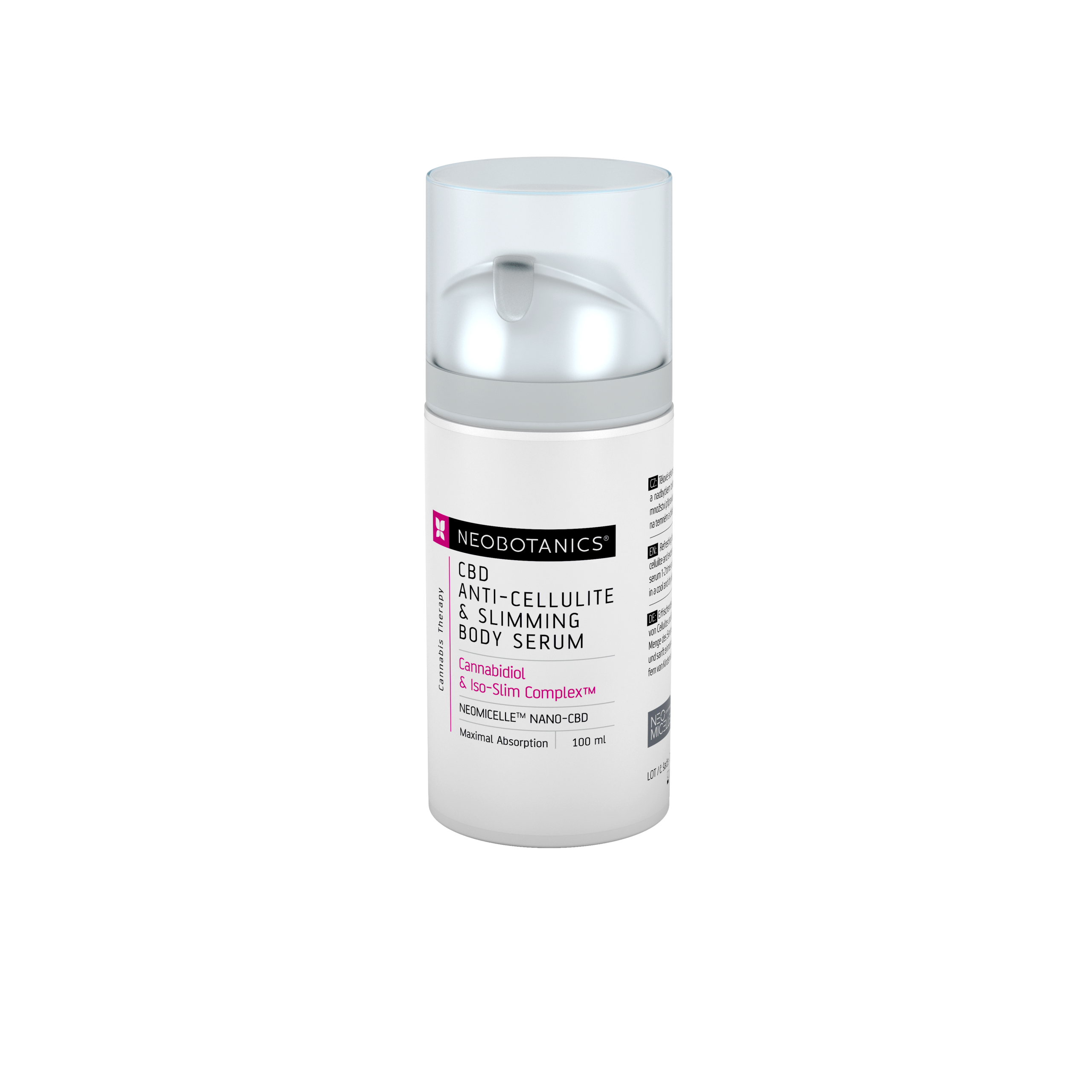 Neobotanics Anti-cellulite & Slimming Gel s konopím (100 ml) - redukce celulitidy a zvýšení elasticity Neobotanics