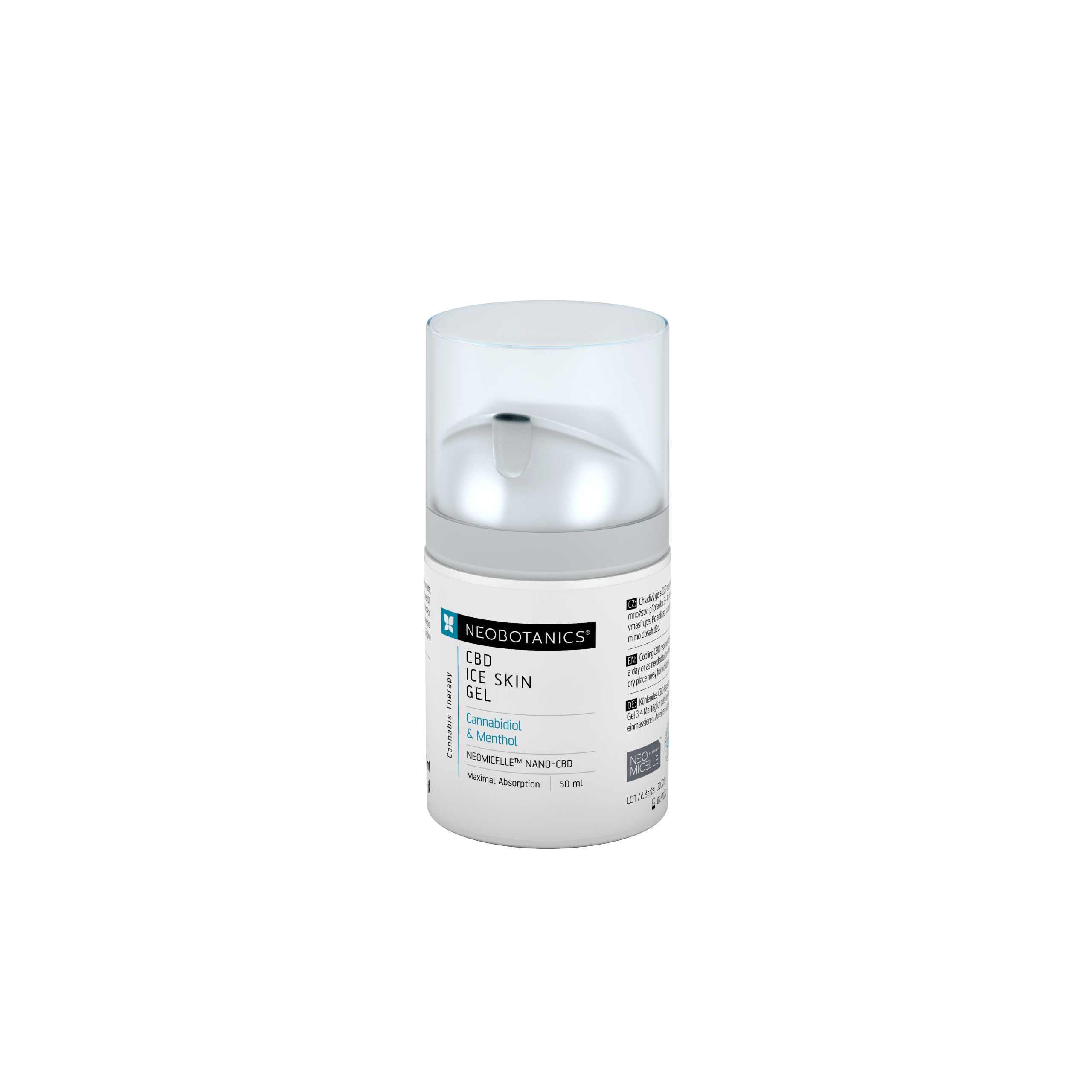 Neobotanics Ice Skin Gel s konopím - 50 ml - zchladí při ztuhlosti svalů Neobotanics