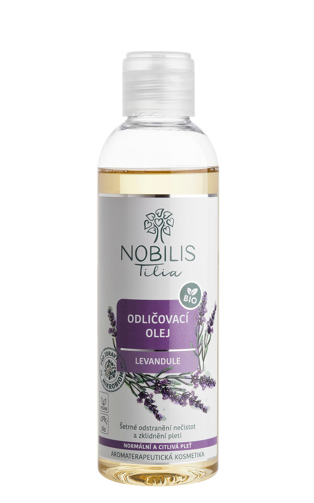 Nobilis Tilia Odličovací olej Levandule BIO (200 ml) - pro normální a smíšenou pleť Nobilis Tilia