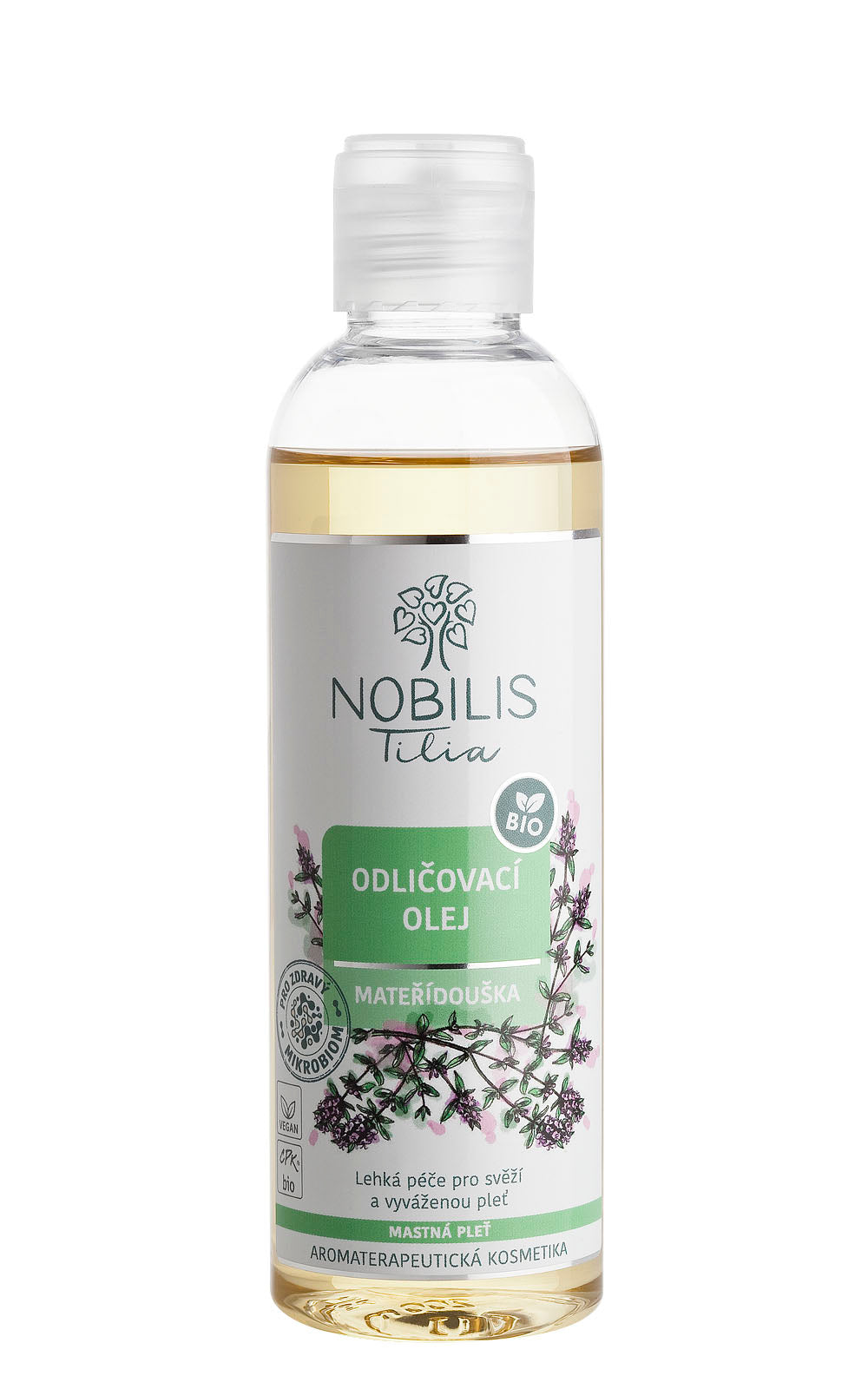 Nobilis Tilia Odličovací olej Mateřídouška BIO (200 ml) - pro mastnou pleť Nobilis Tilia