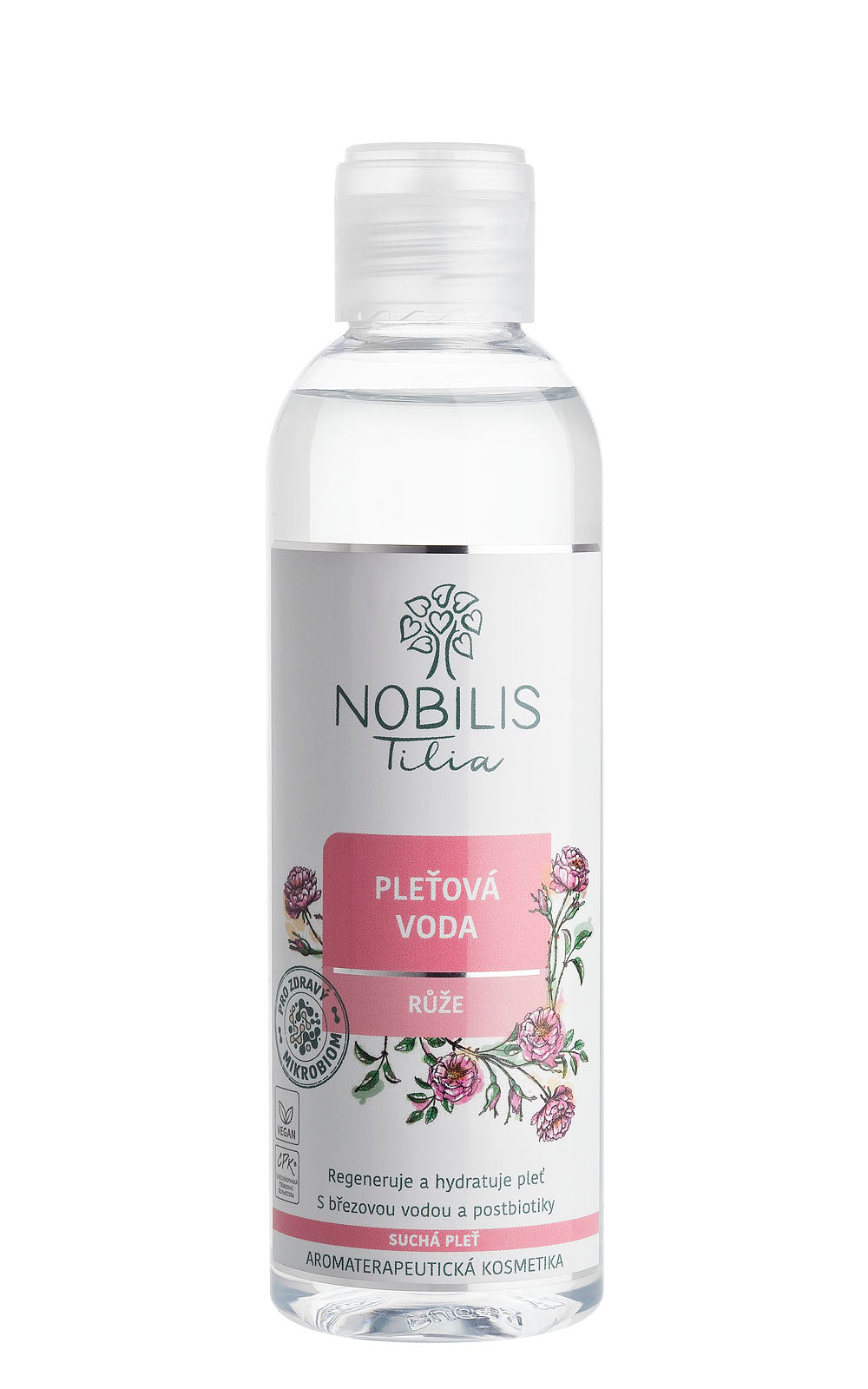 Nobilis Tilia Pleťová voda Růže - 200 ml - vhodná pro suchou pleť Nobilis Tilia