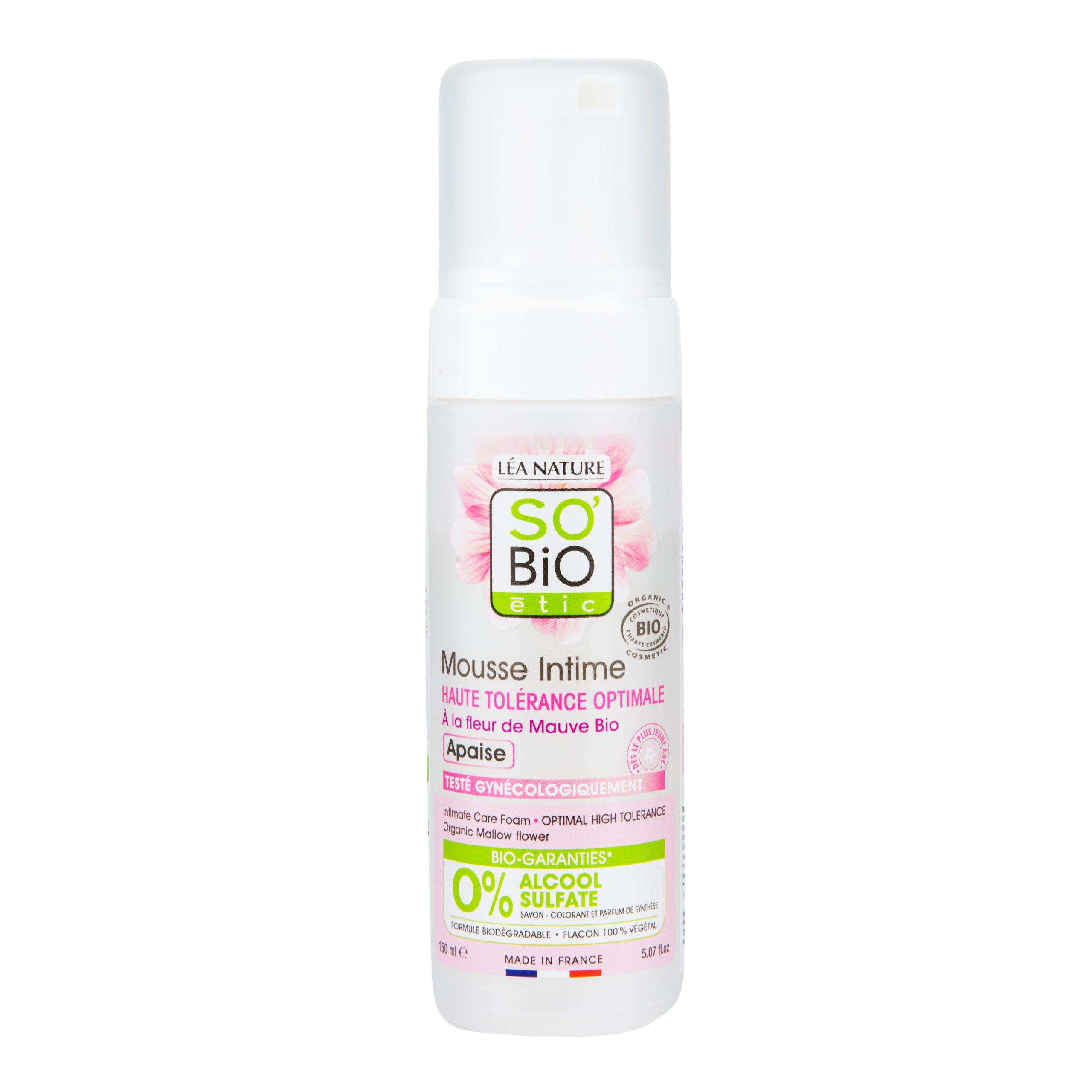Pěna mycí pro intimní hygienu hypoalergenní 150 ml BIO   SO’BiO étic SO’BiO étic