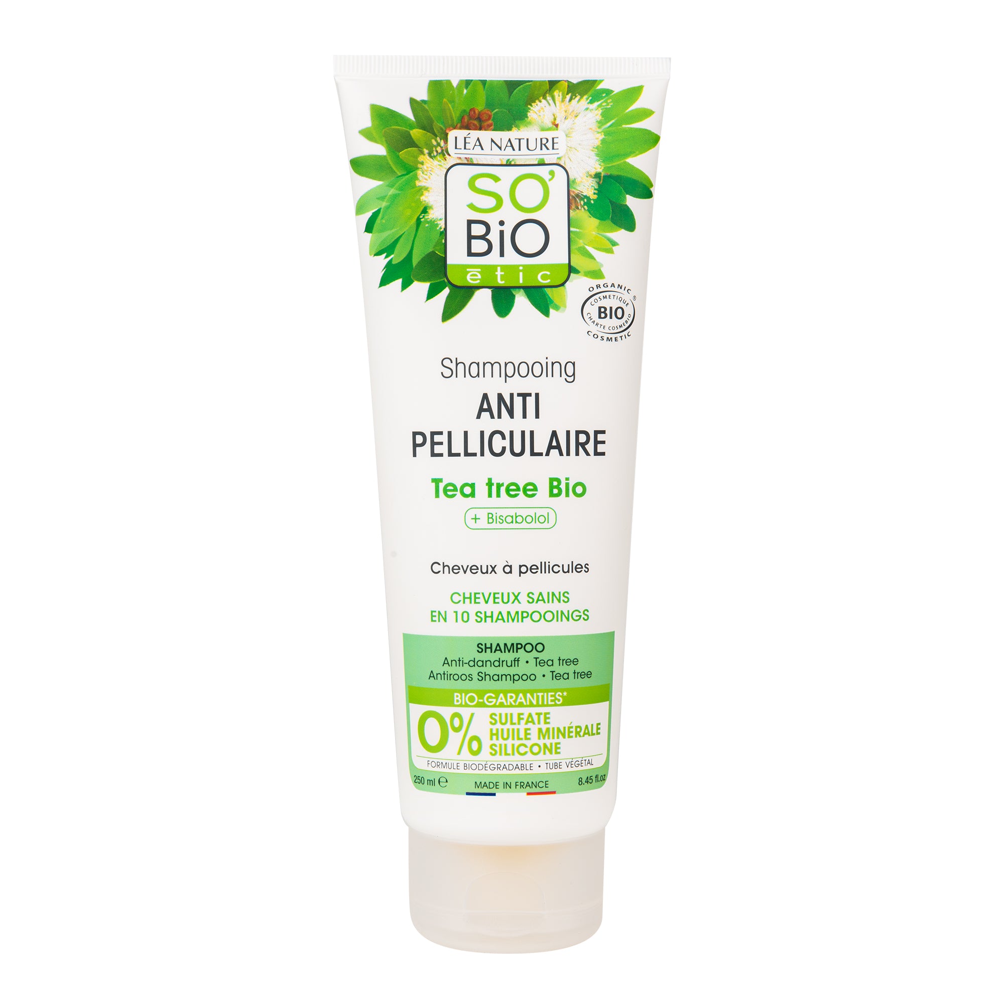 Šampon proti lupům s tea trea a bisabololem 250 ml BIO  SO’BiO étic SO’BiO étic