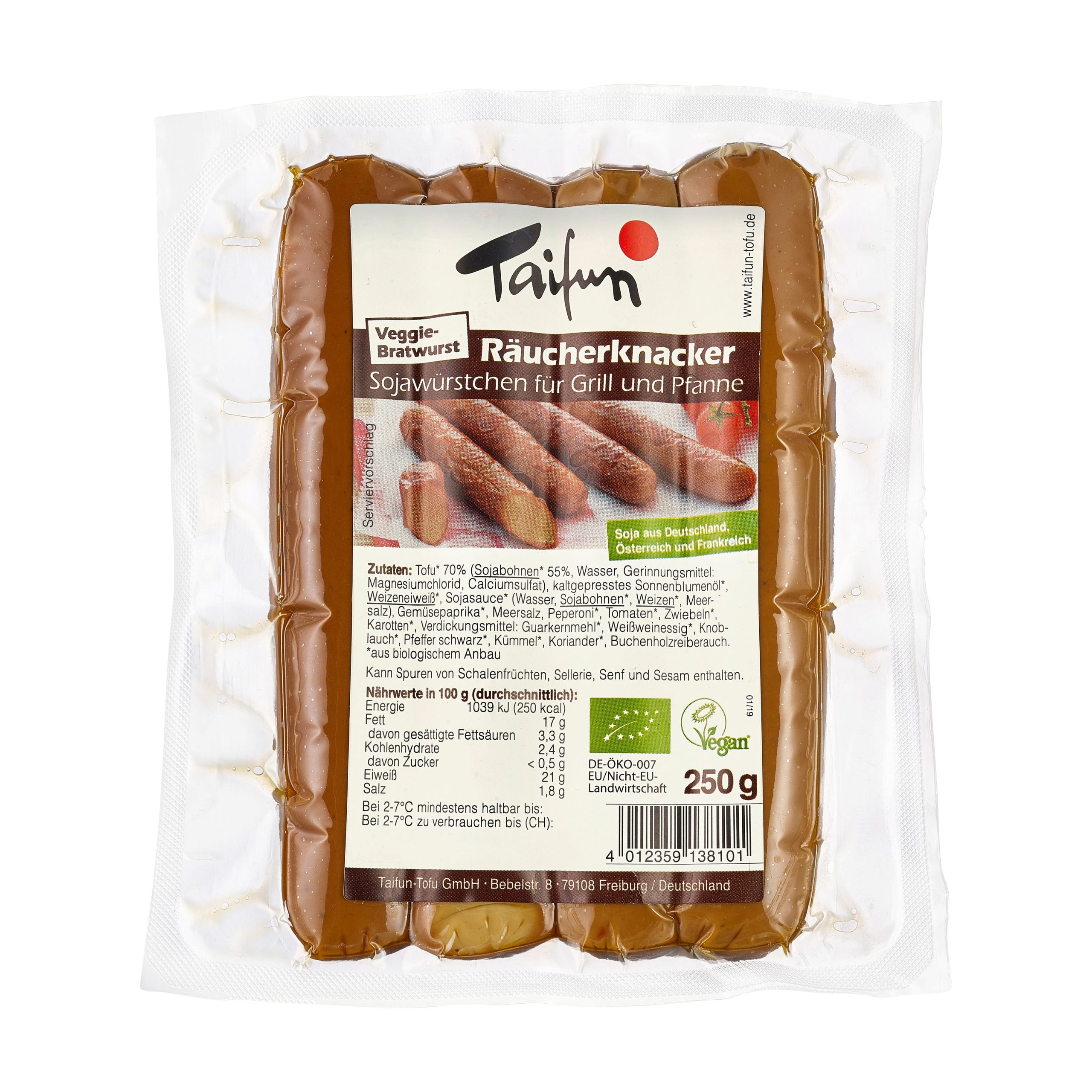 Tofu alternativa klobásy uzená 250 g BIO   TAIFUN Taifun