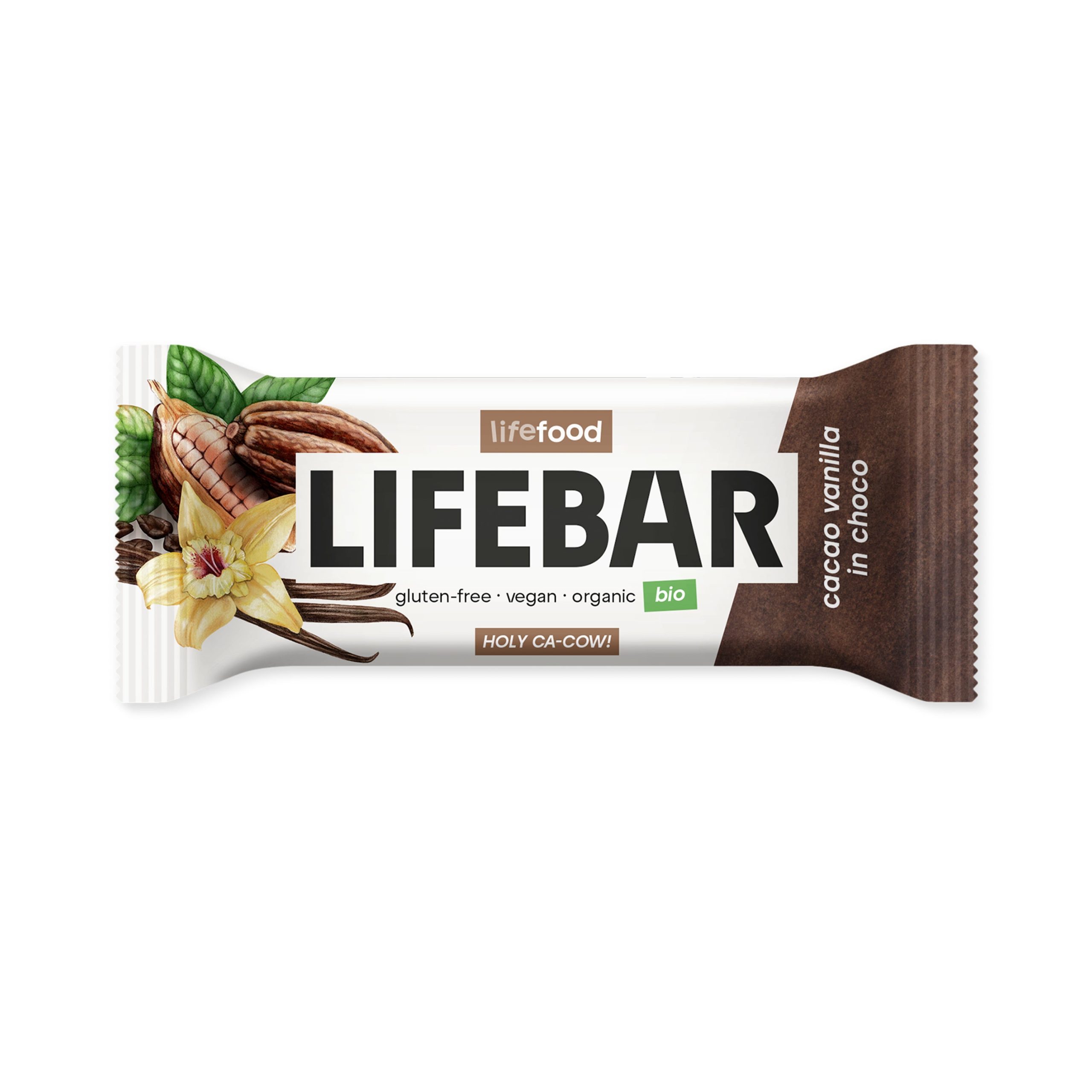 Tyčinka Lifebar kakaové boby s vanilkou RAW 40 g BIO   LIFEFOOD Lifefood